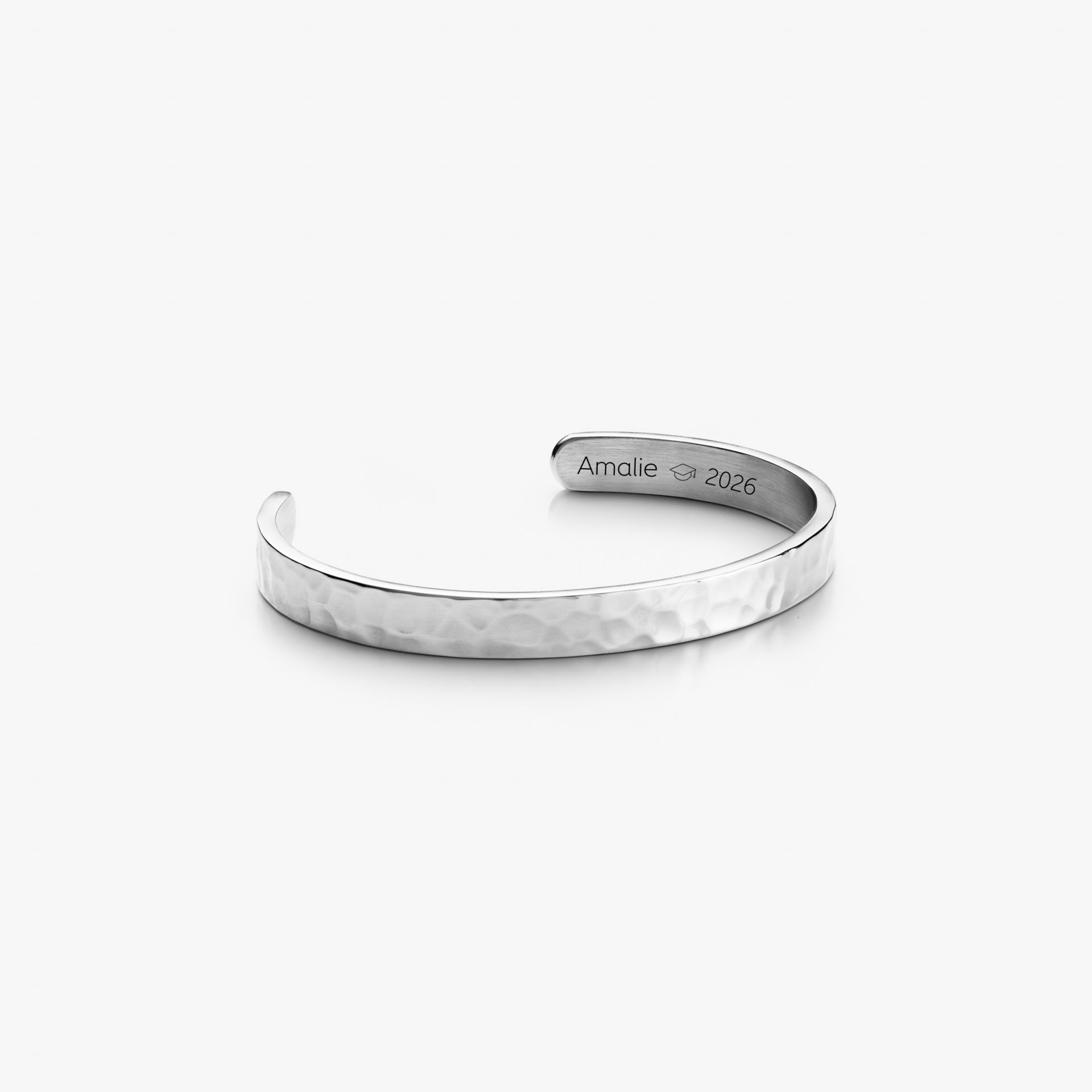 Færdiguddannet Hamret Bangle Sølvbelagt