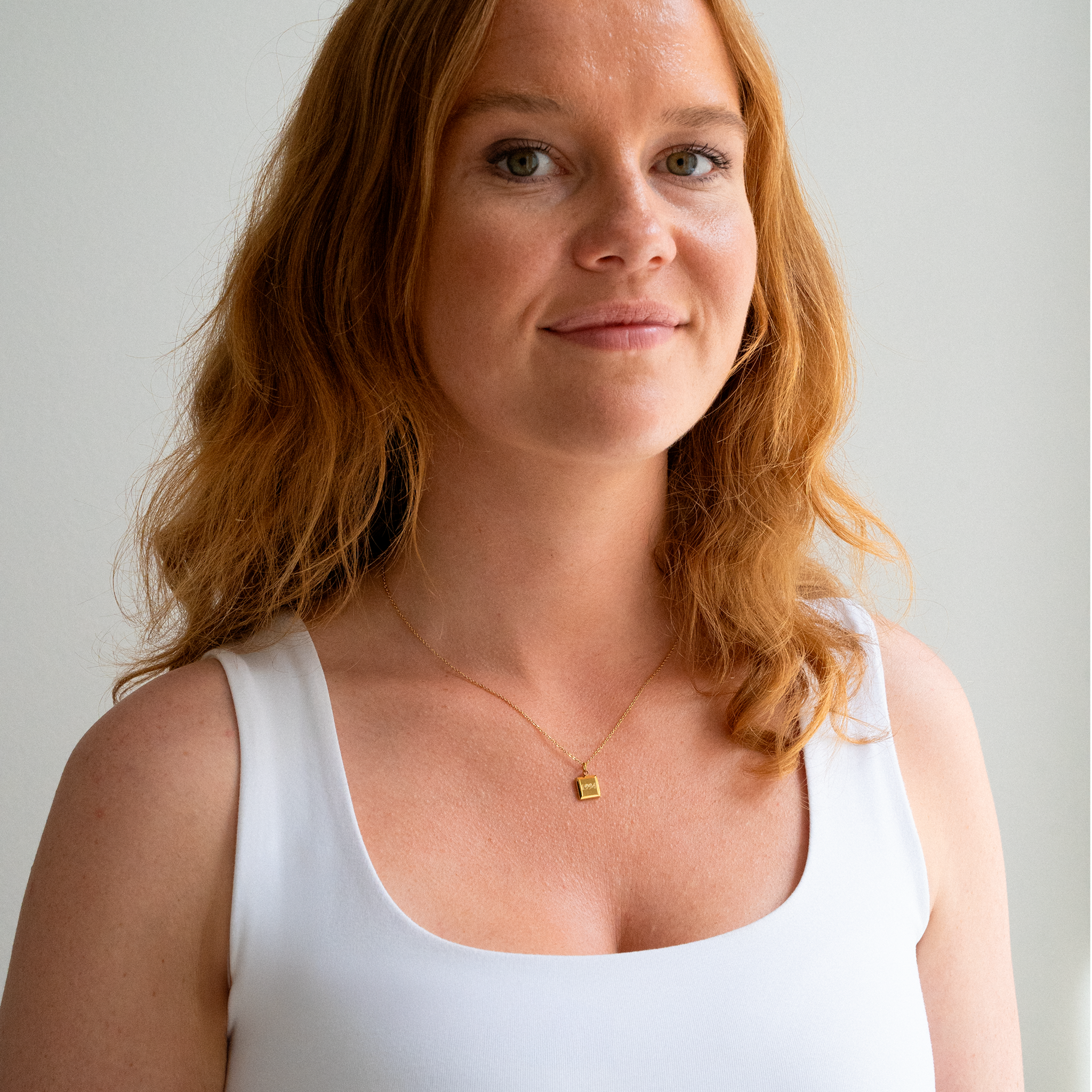 Elsker Dig Kvadrat Halskæde