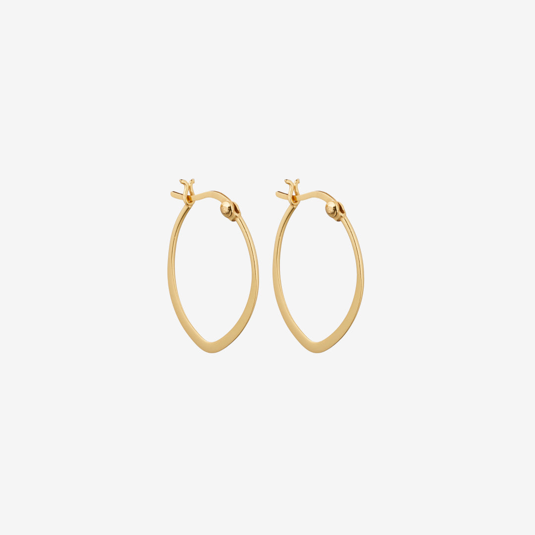 French Lock Flat Hoops