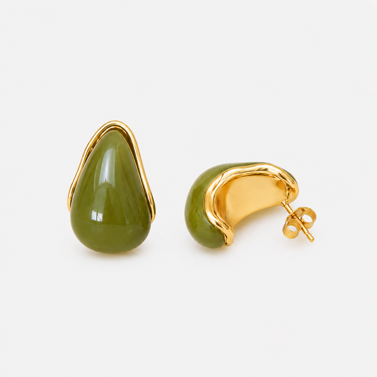 Siena Øreringe Olive