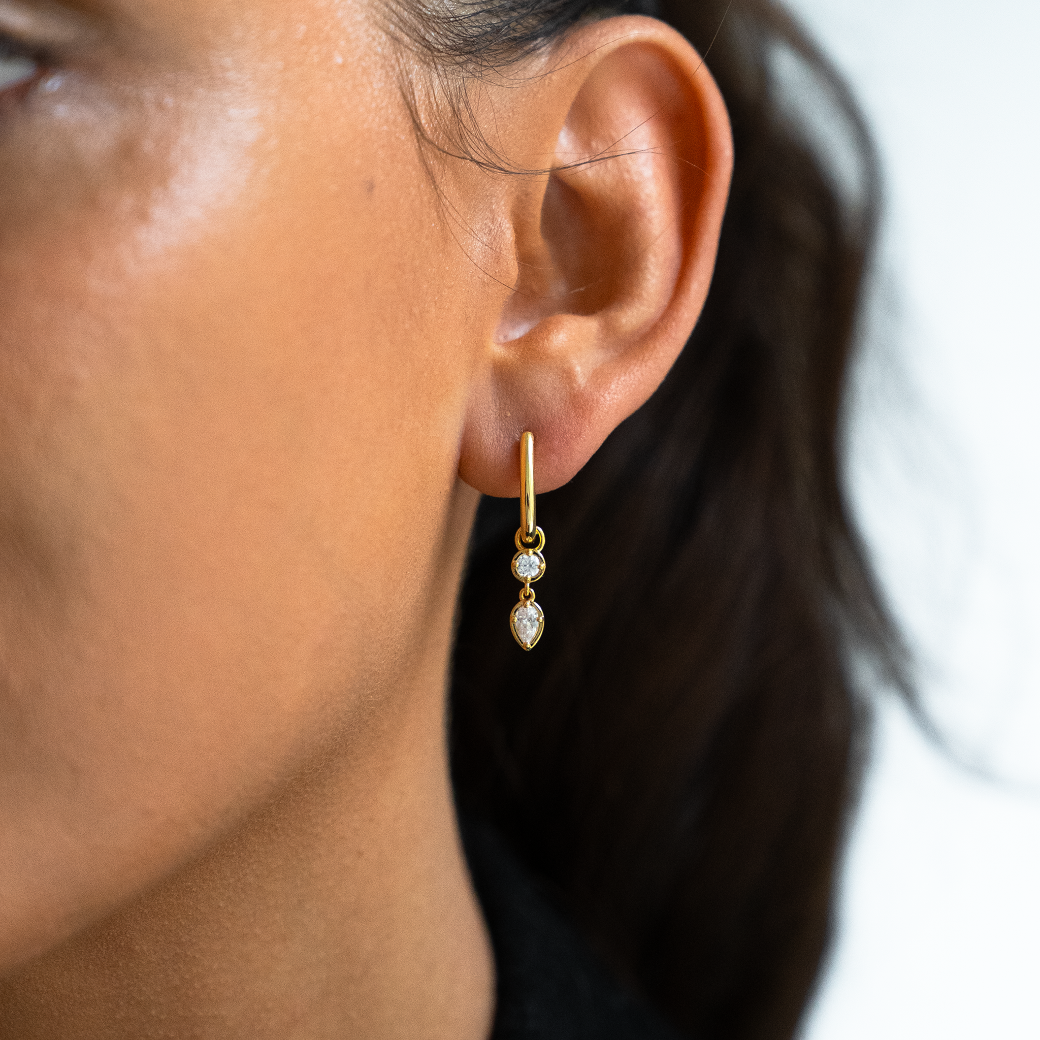 Essentials Hoop Guldbelagt