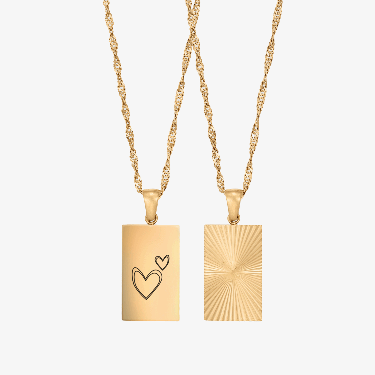 Håndtryk Indgravering Halskæde