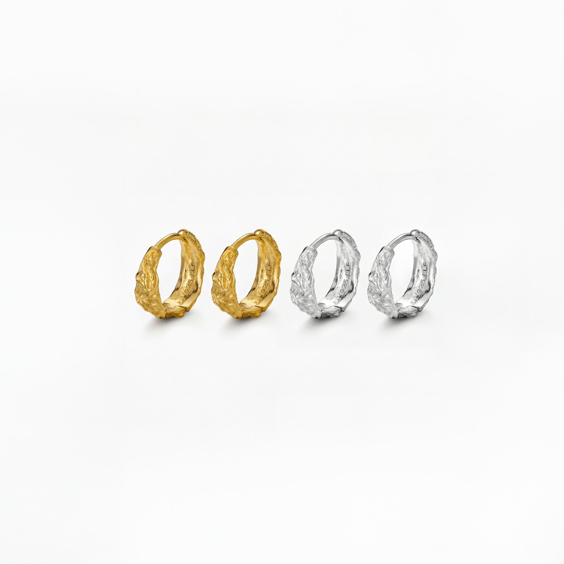 Melted Hoop 33 mm Guldbelagt