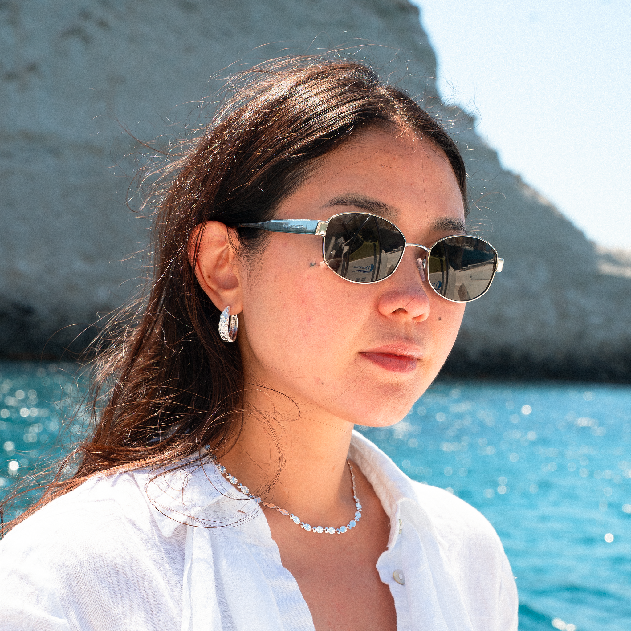 Melted Hoop 23,5 mm Sølv