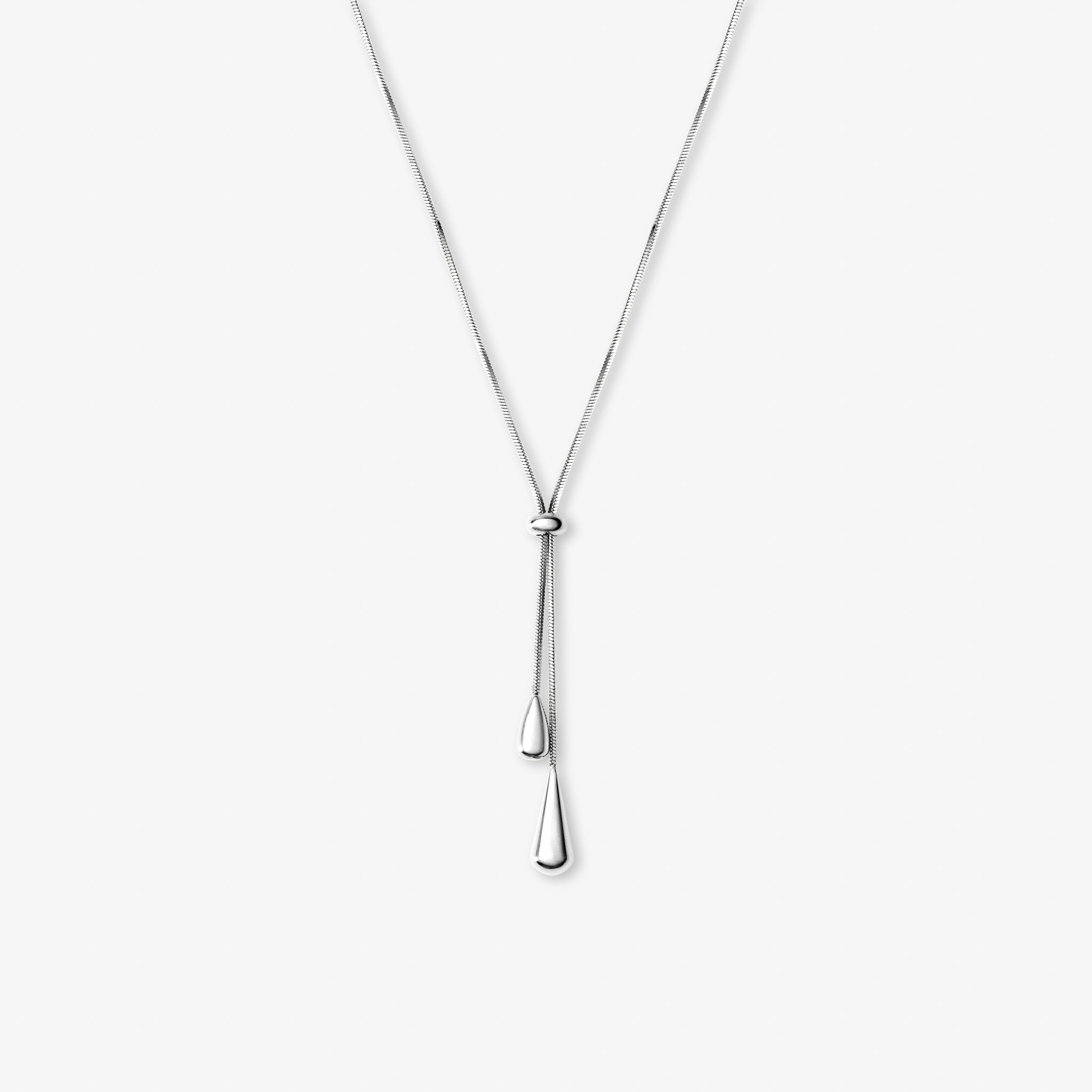 Slider Chain Halskæde Sølvfarvet