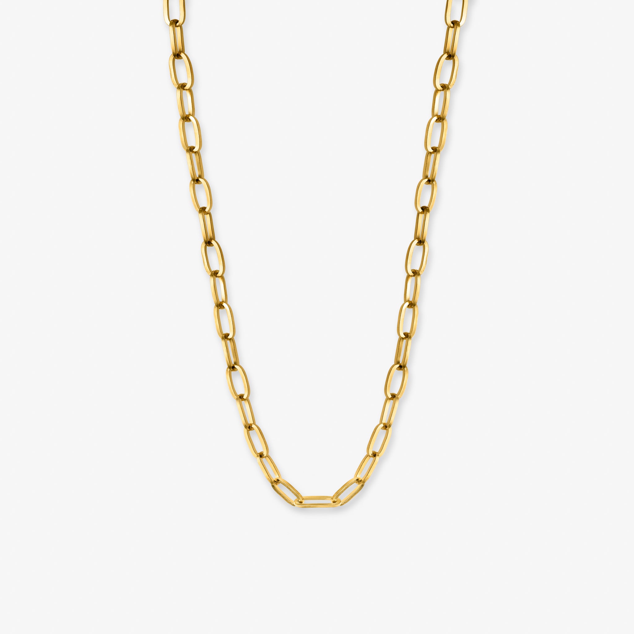 Paperclip Halskæde Guldbelagt
