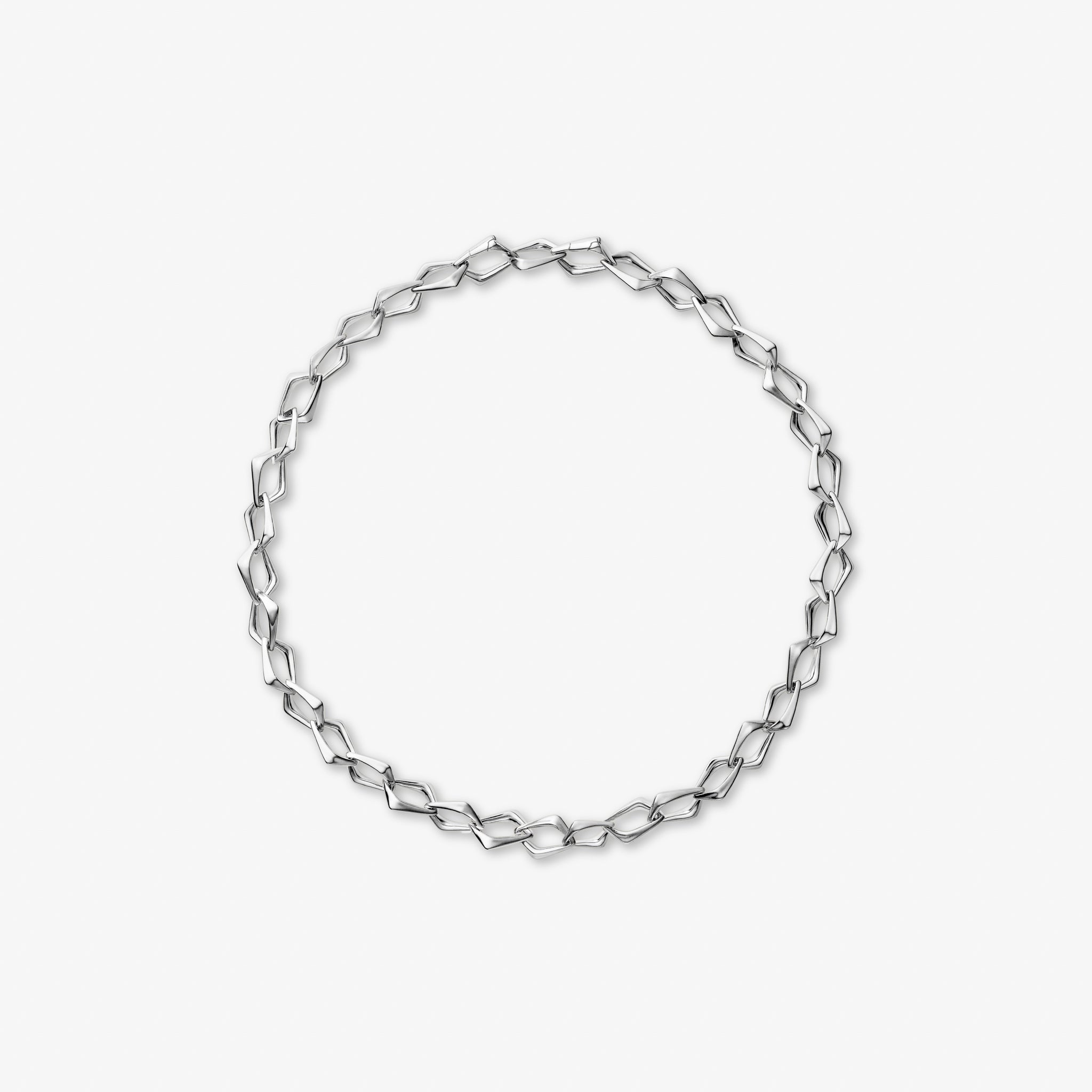 Chunky Halskæde Sølvbelagt