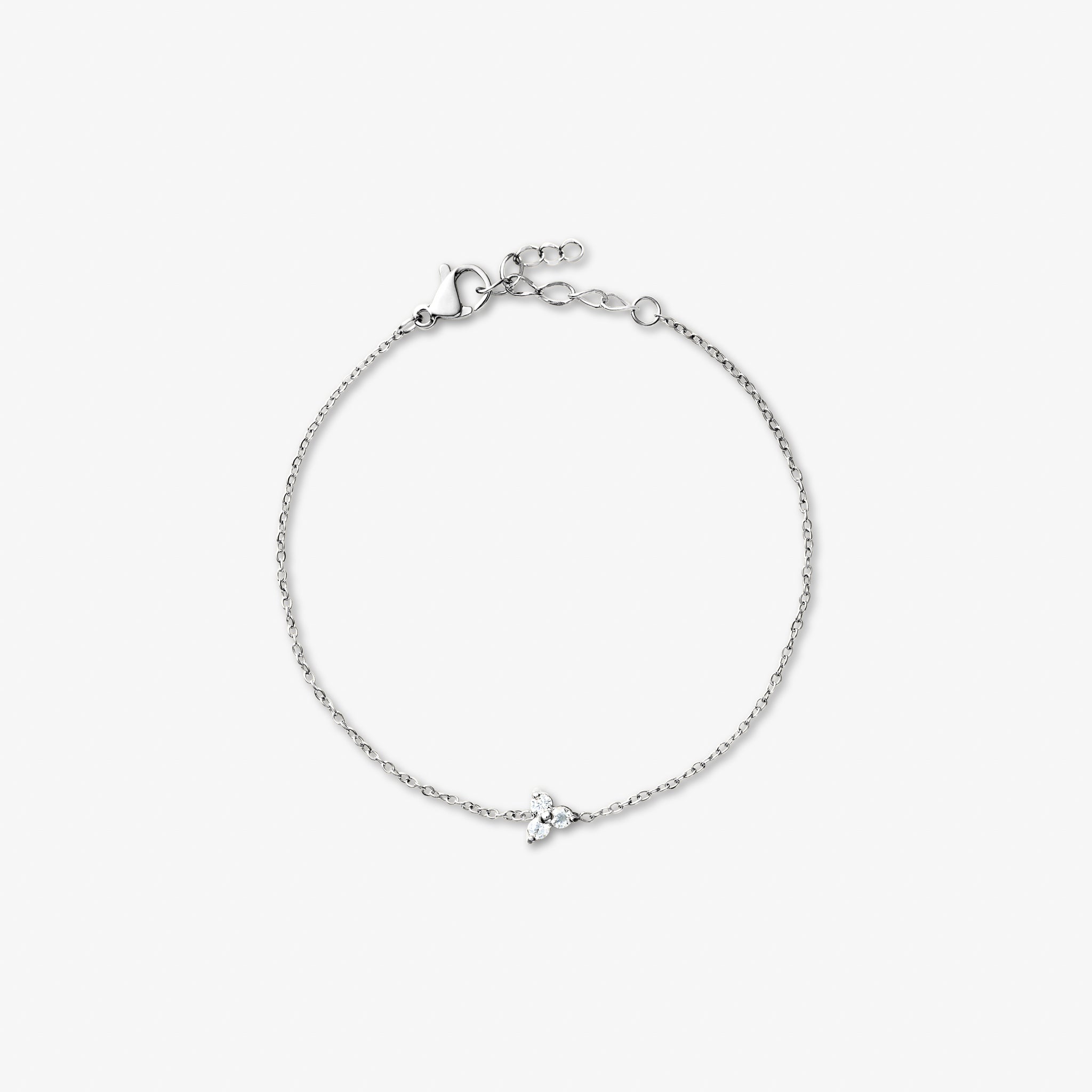 Trinity Krystal Armbånd Sølvfarvet