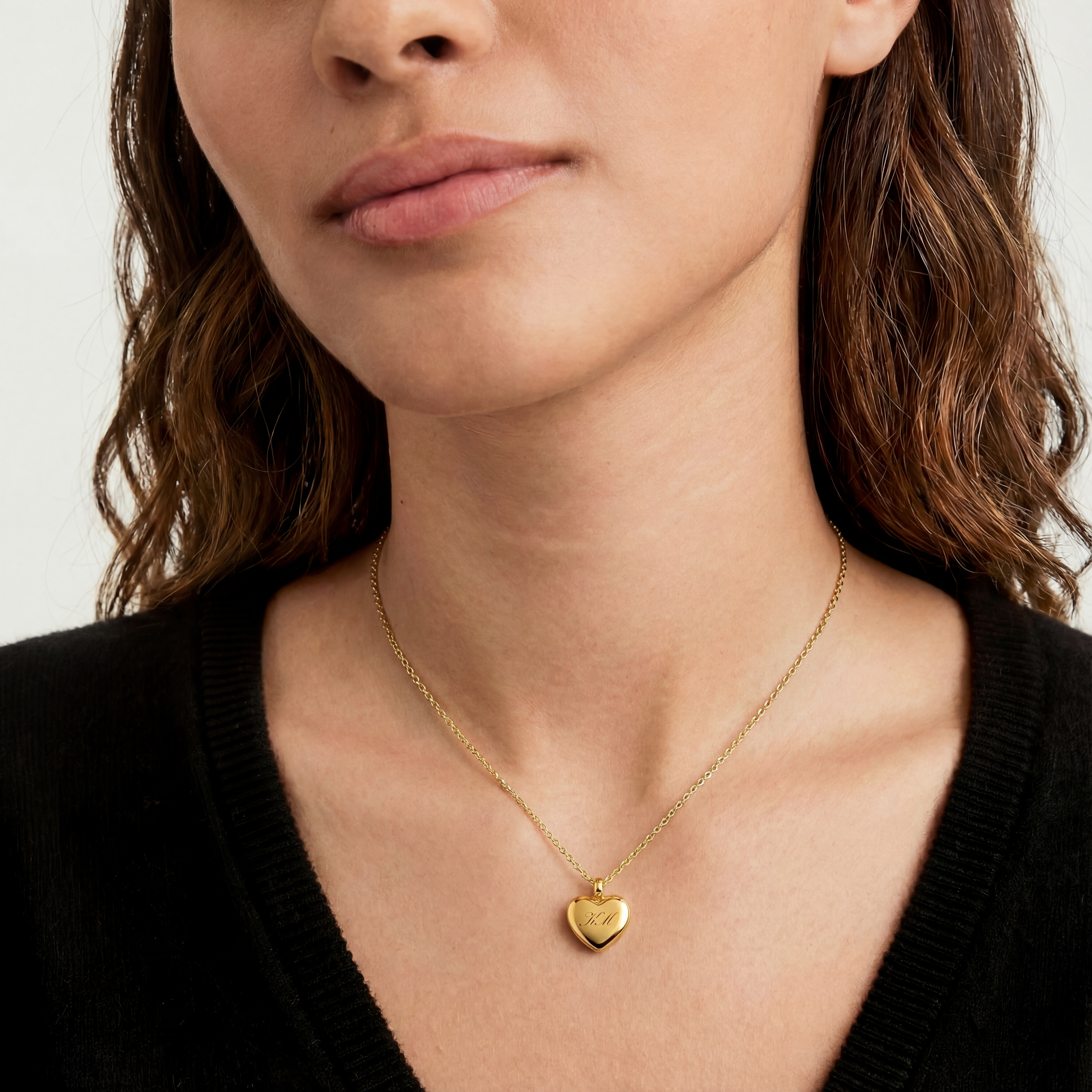 Hjerte Halskæde m. Indgravering