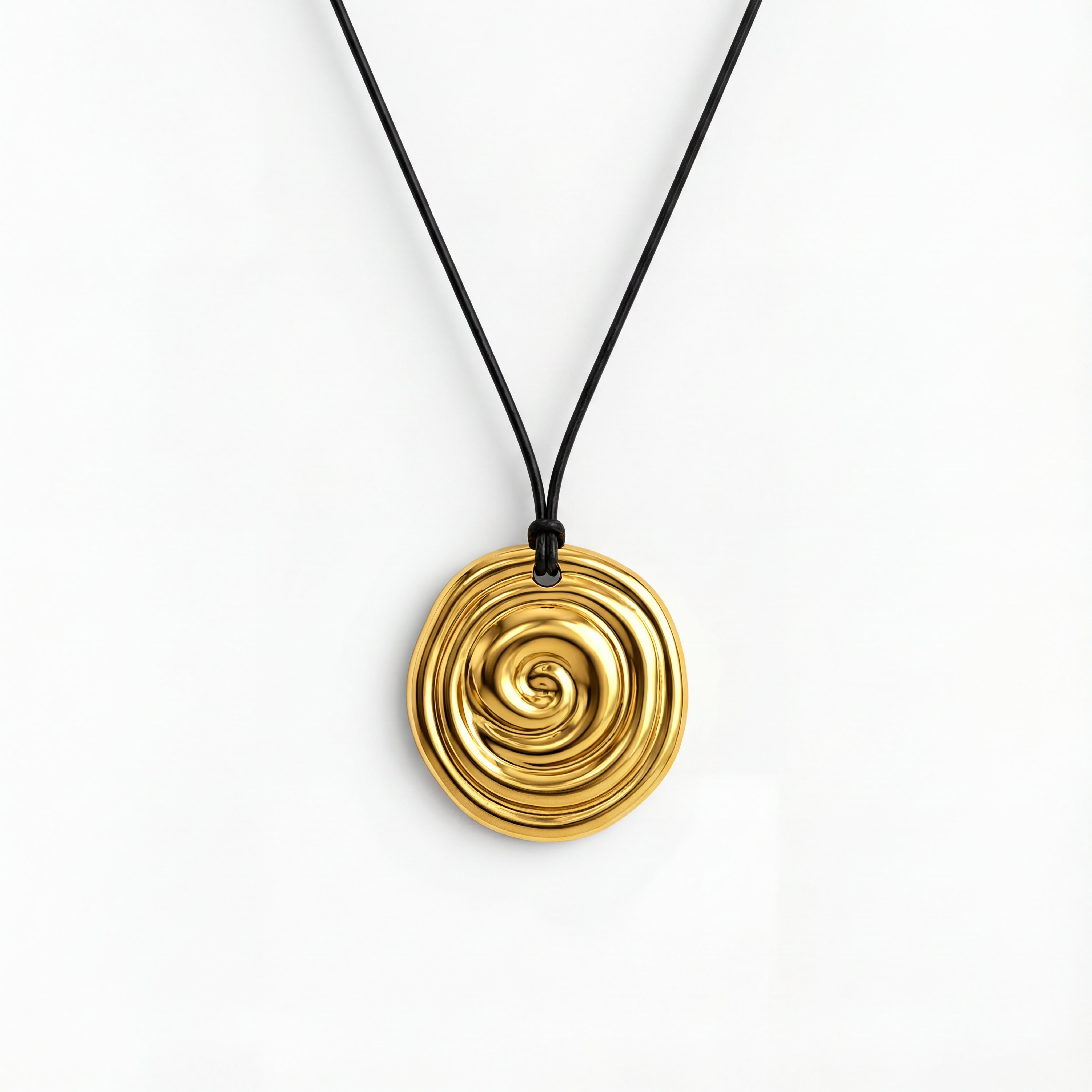 Spiral Halskæde Guldbelagt