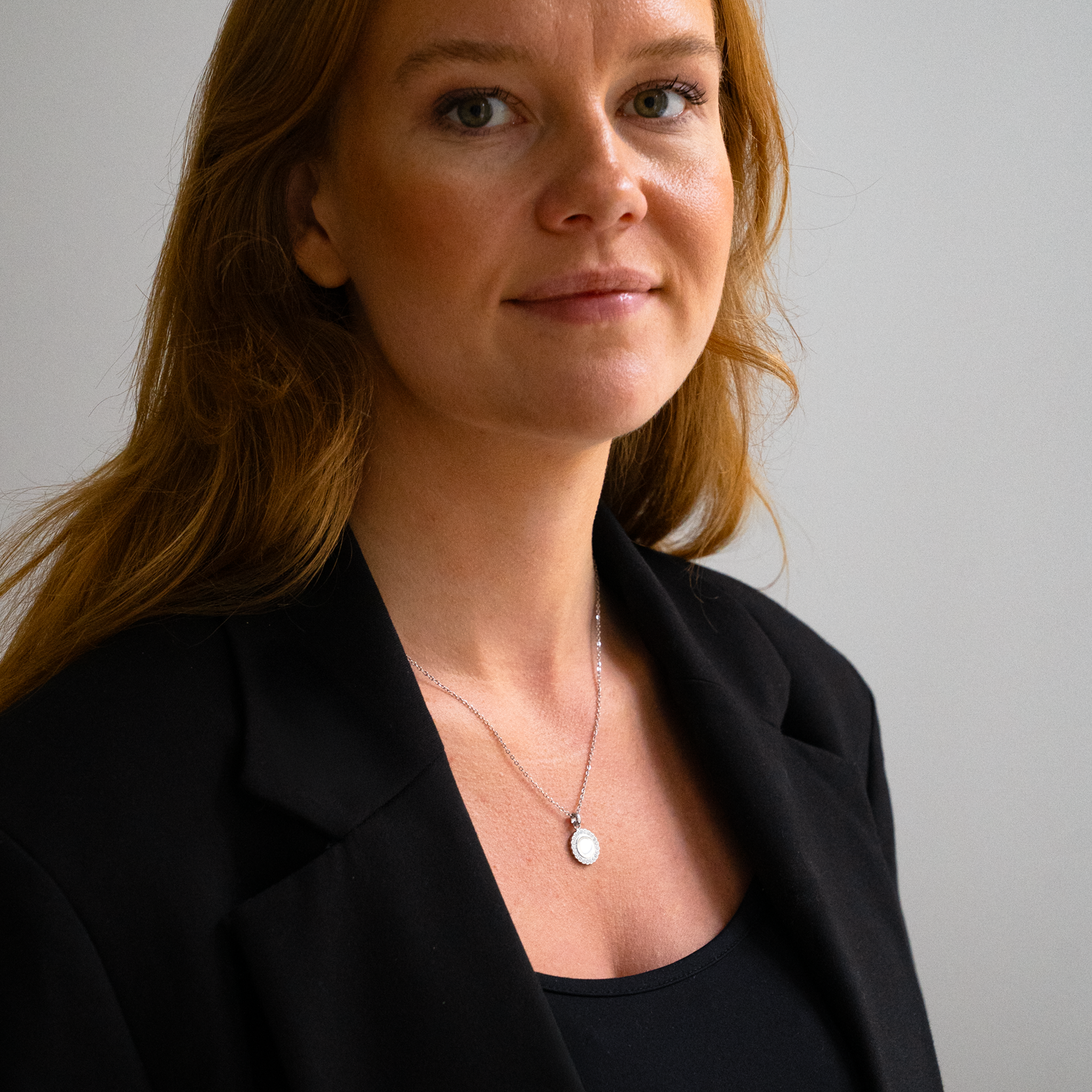 Krystal Halskæde med Fingeraftryk Sølvbelagt