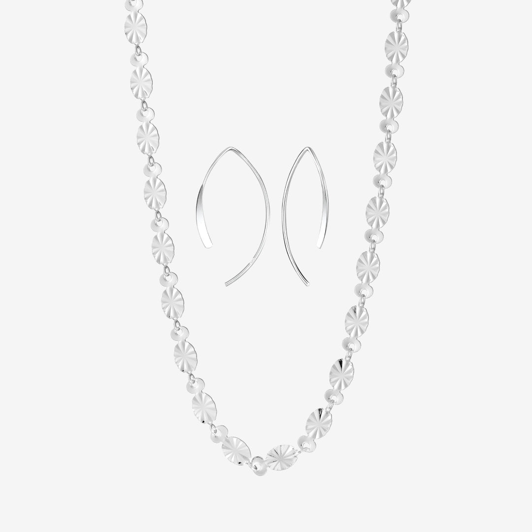 Sun Curved Bar Sølv Sæt