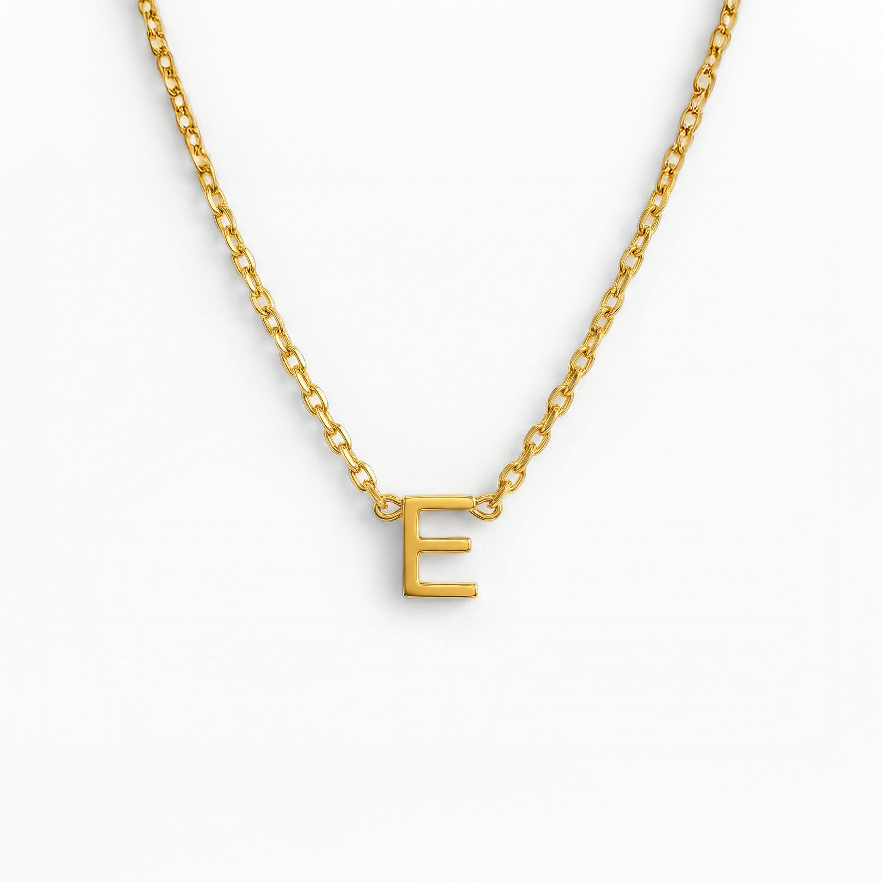 Bogstav Halskæde Guldbelagt