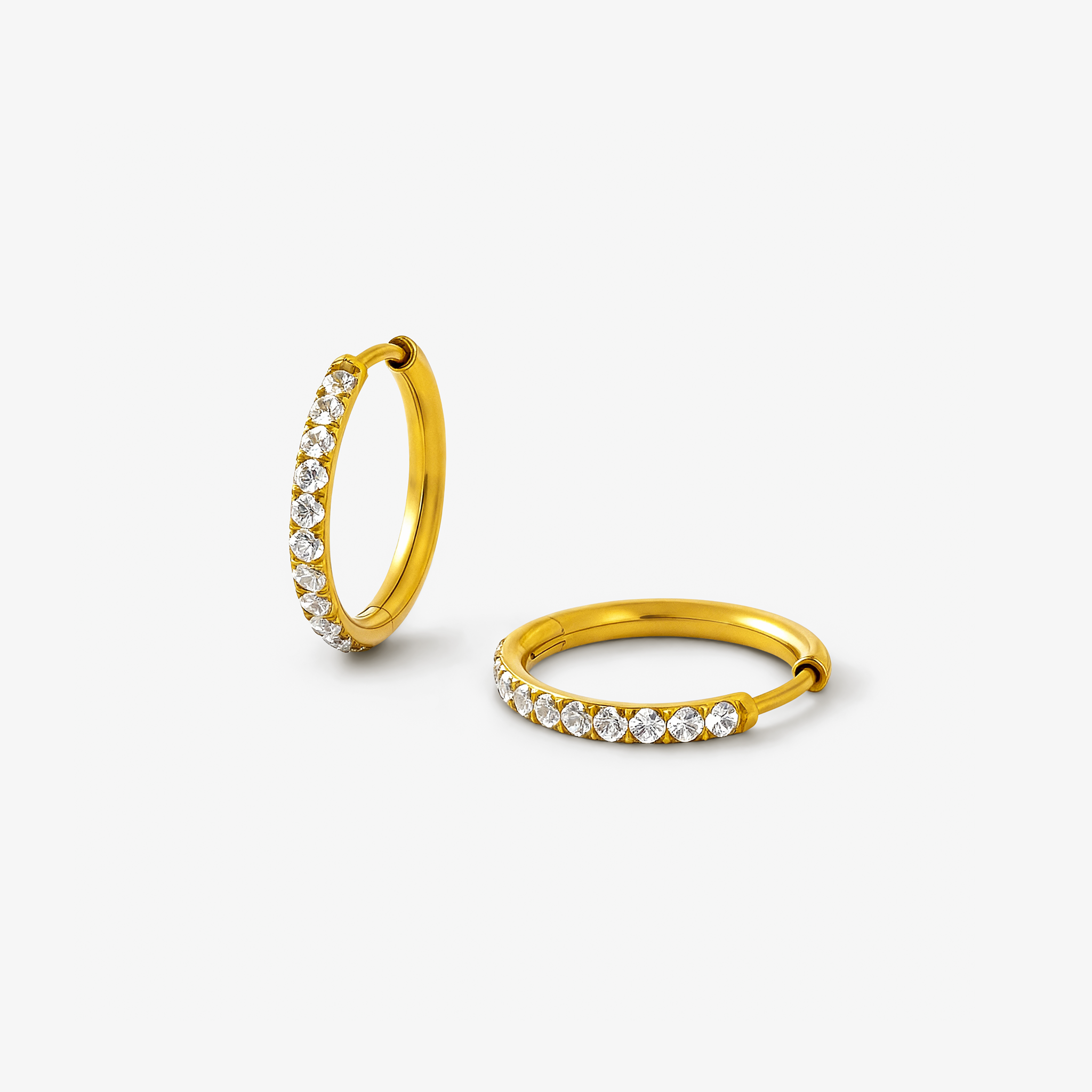 Krystal hoop ørering