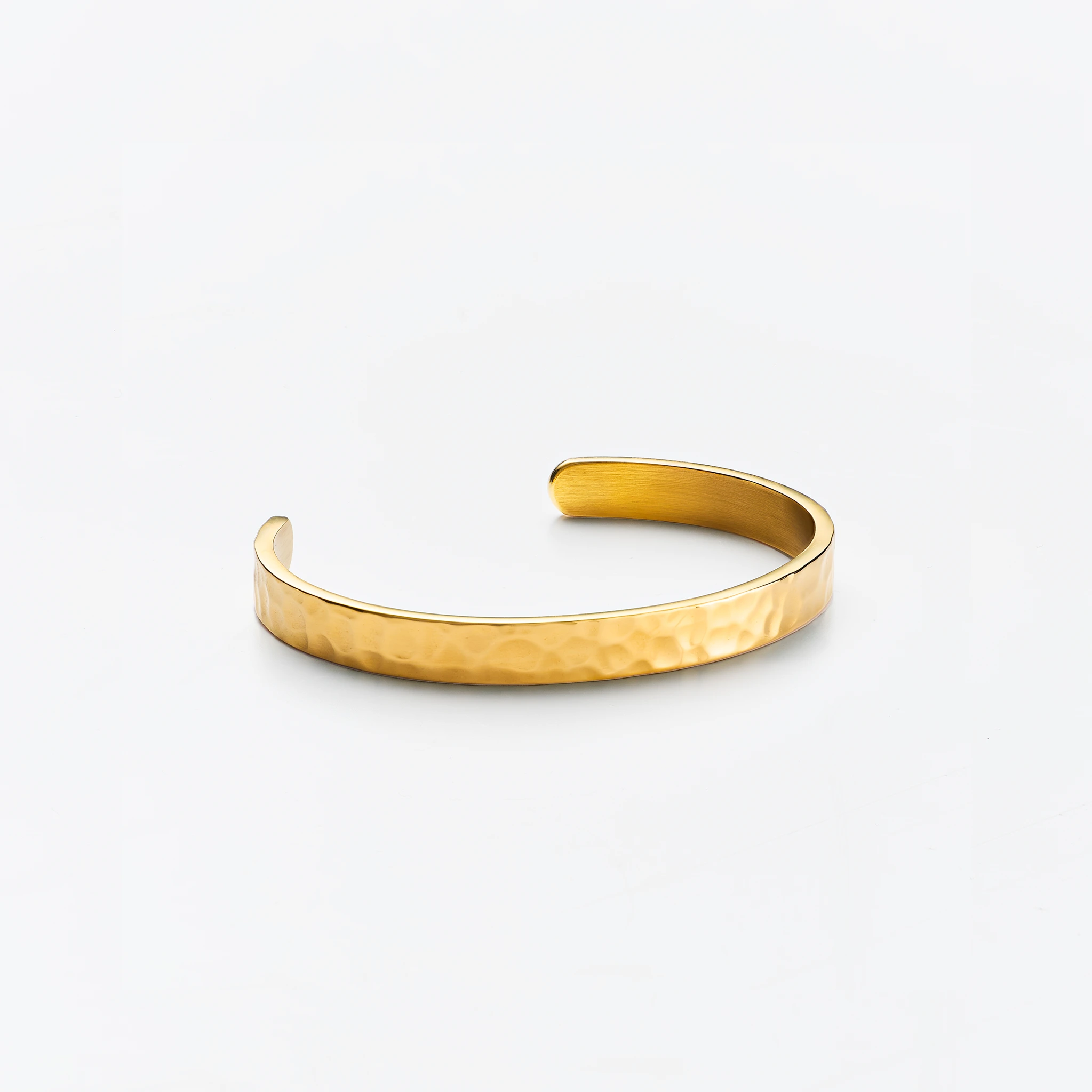 Hamret Bangle Indgravering og Mini Hoop Sæt