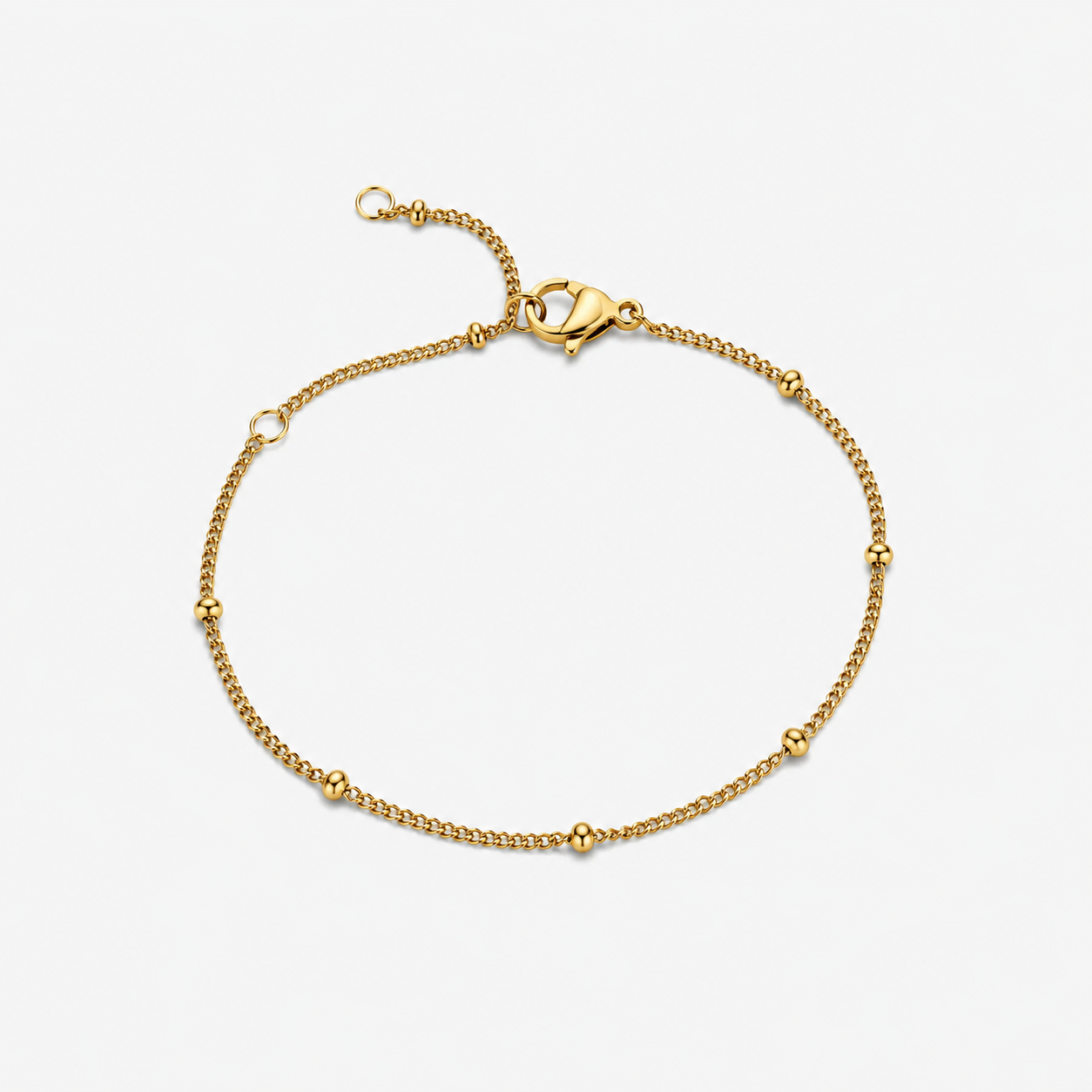 Dot Kugle Armbånd guldbelagt