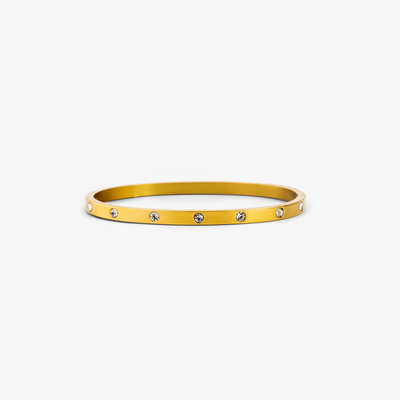 Classic Krystal Dot Armbånd Guldbelagt