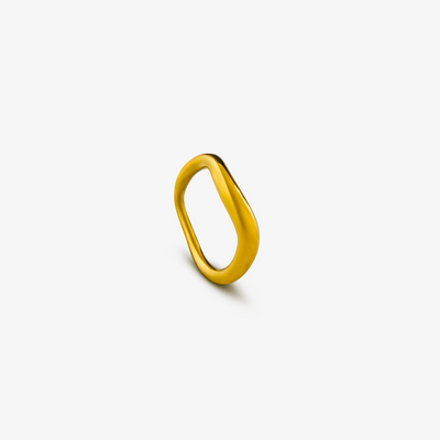 Classic Wave Ring Guldbelagt