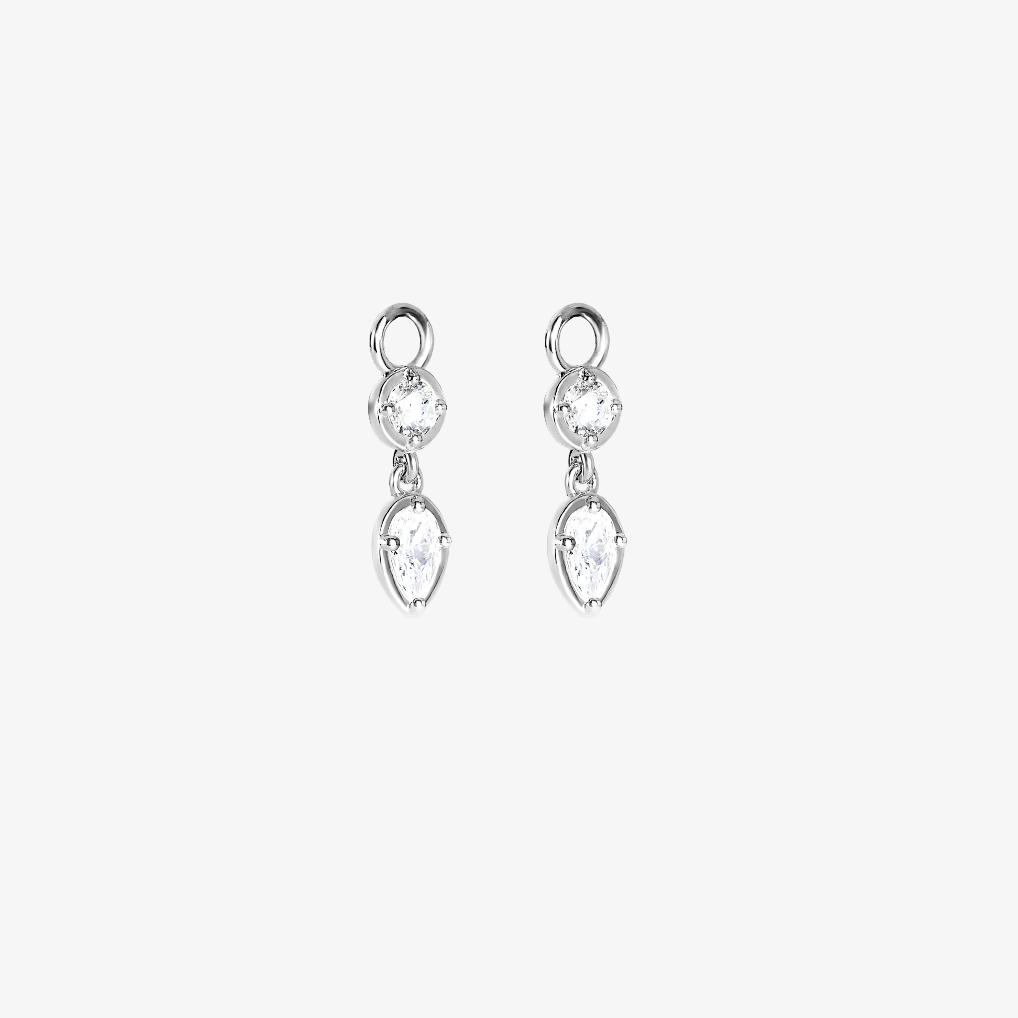 Mirror Drop Sølvbelagt Double