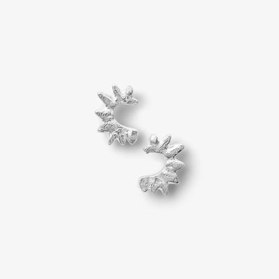 Halv Sol Stud Ørering Sølv
