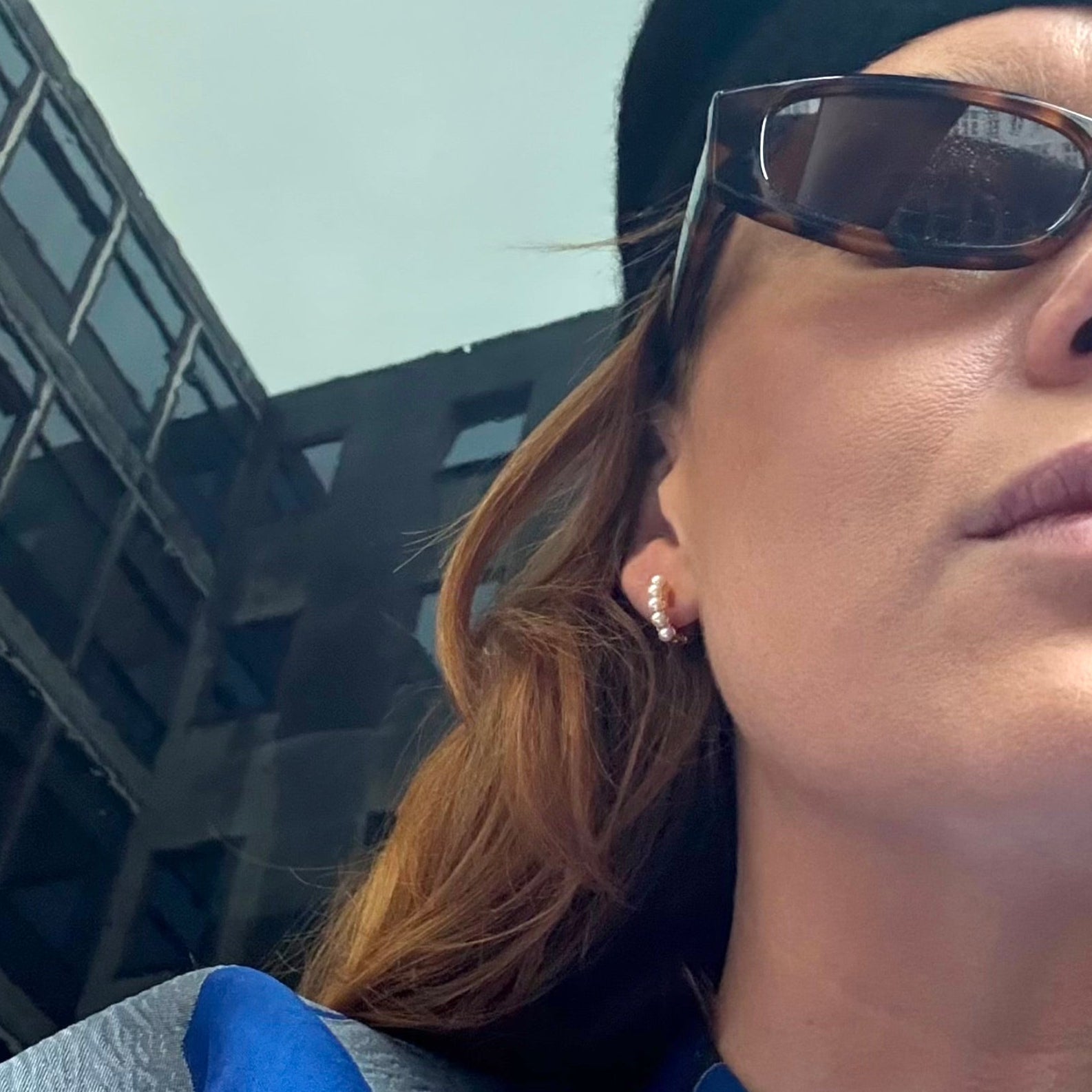 Perle Creoler Guldbelagt