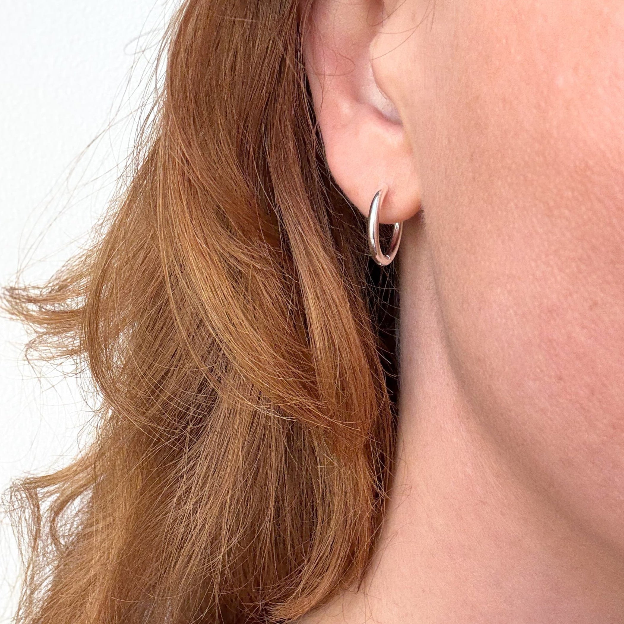 Classic Hoop 16 mm Sølvbelagt