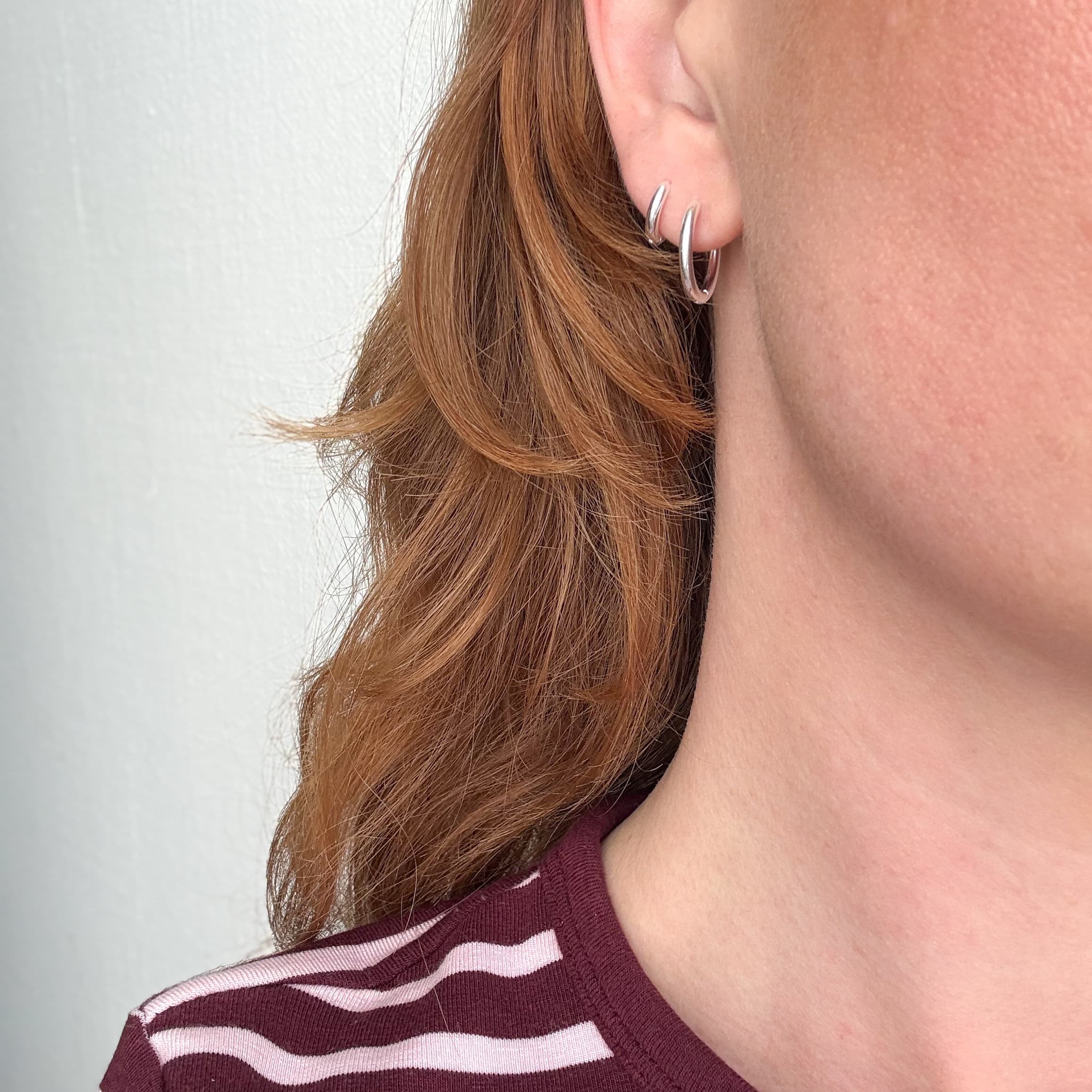Classic Hoop 8 mm Sølvbelagt