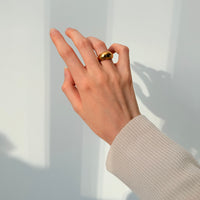 Classic Chunky Ring 18K Guldbelagt