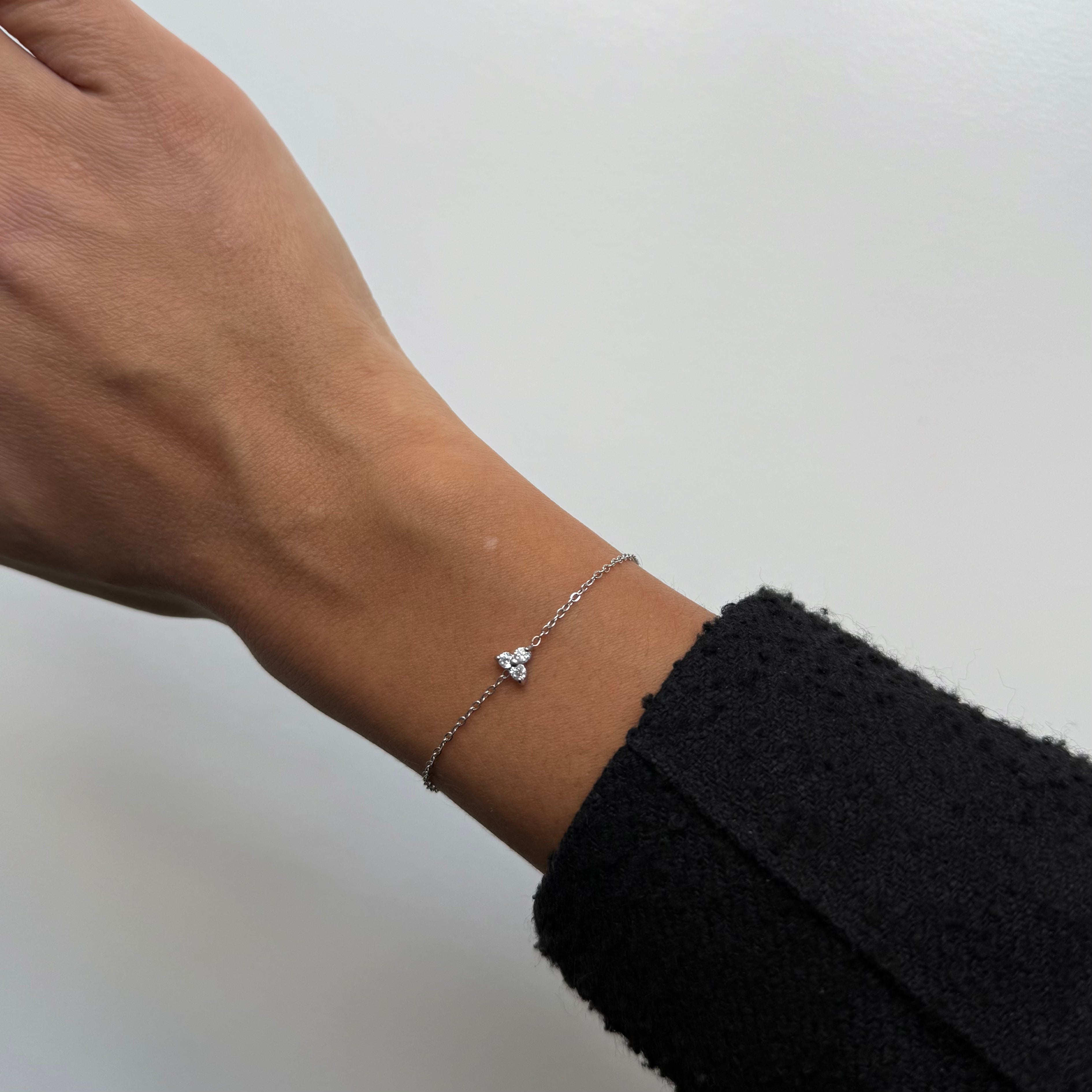 Trinity Krystal Armbånd Sølvfarvet