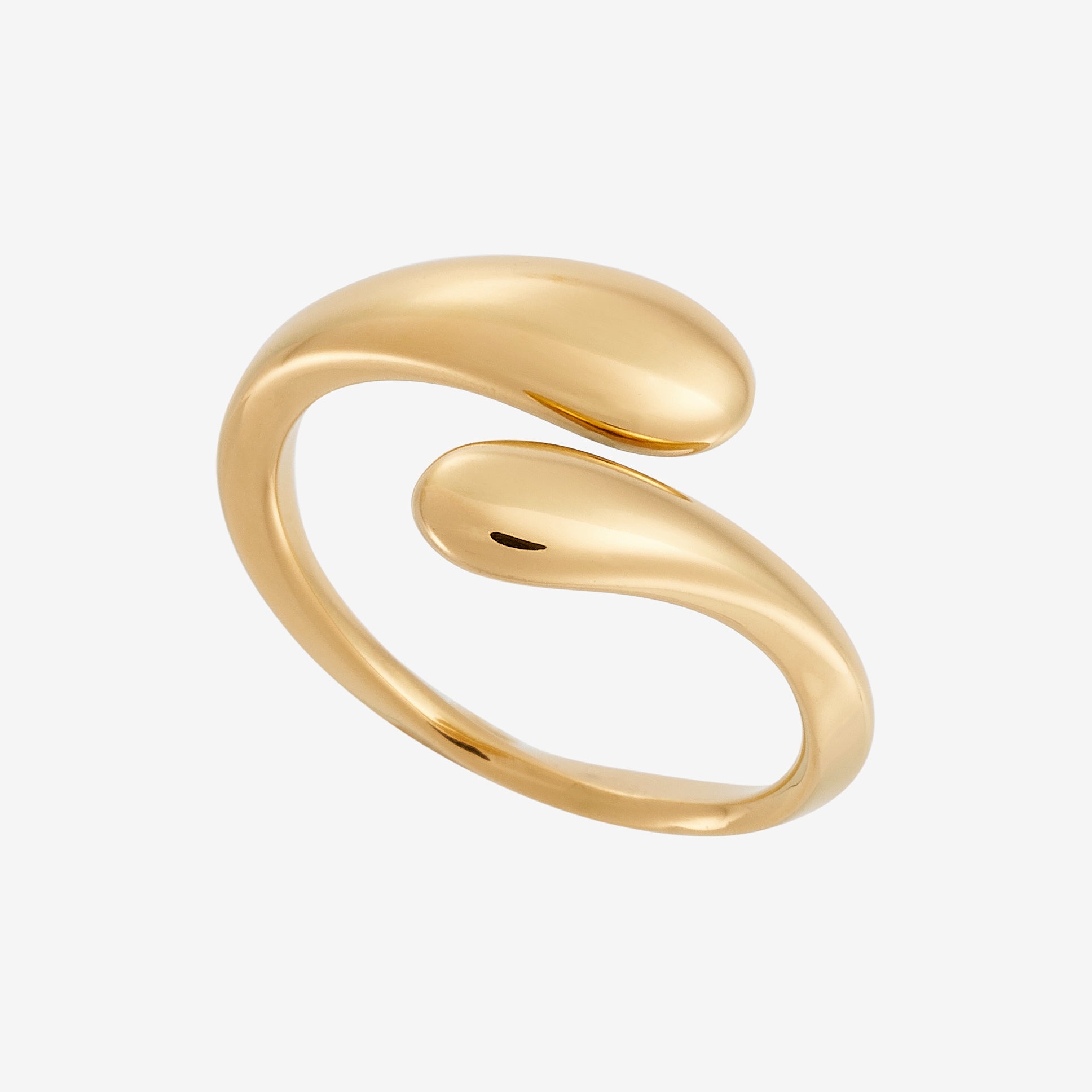 Twist Hug Ring 18K Guldbelagt