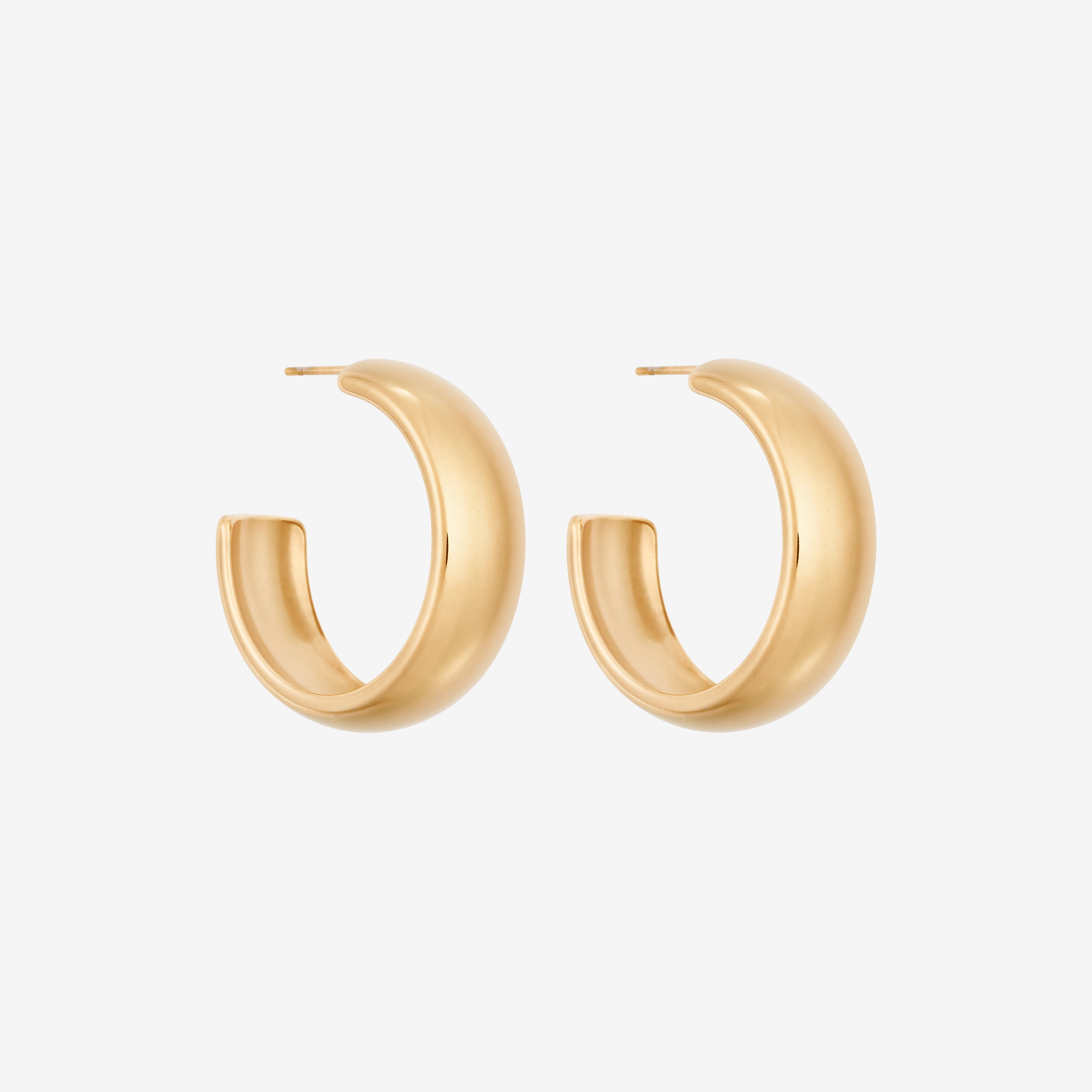 Classic Chunky Hoops 18K Guldbelagt