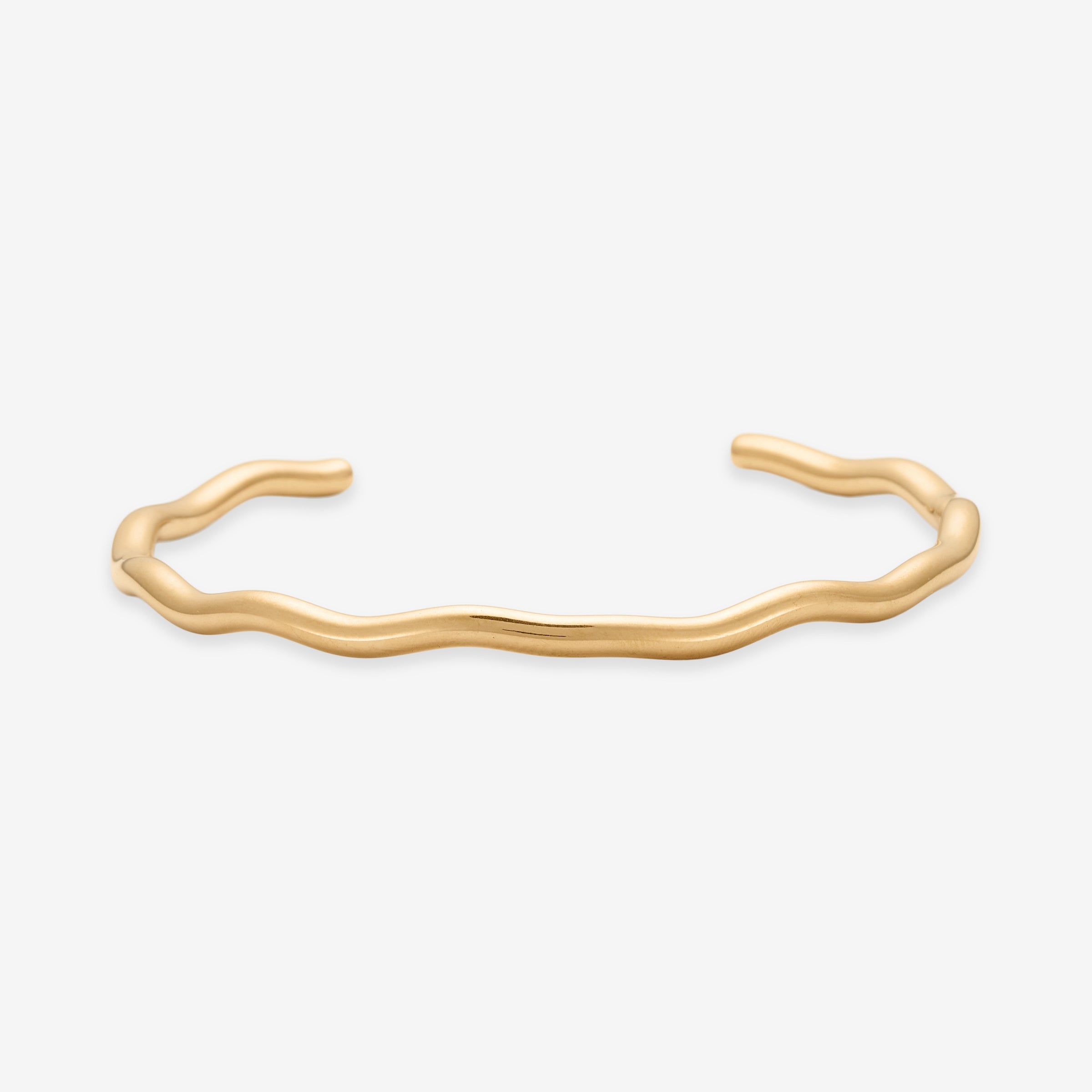 Wave Bangle Armbånd 18K Guldbelagt