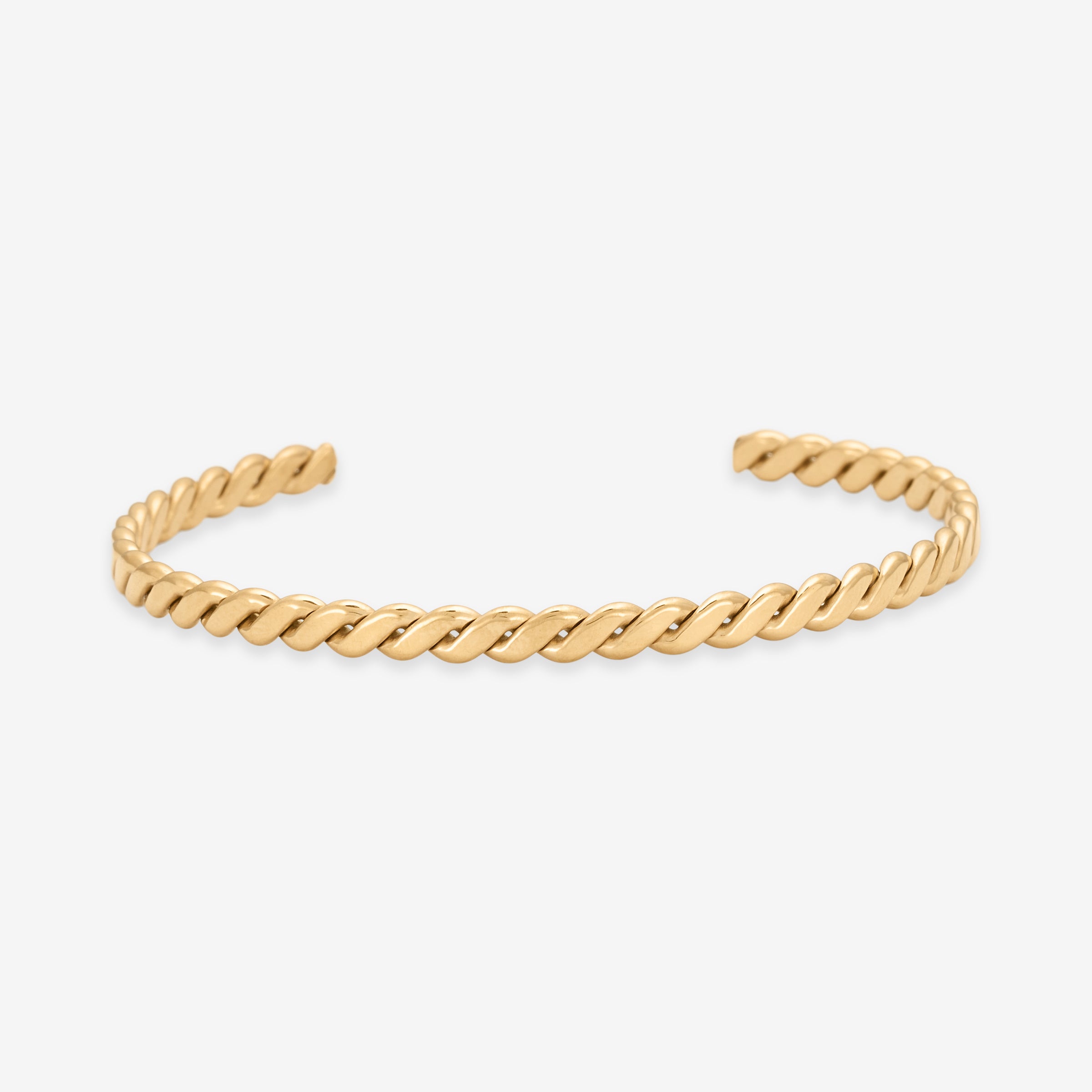 Twisted Bangle Armbånd 18K Guldbelagt