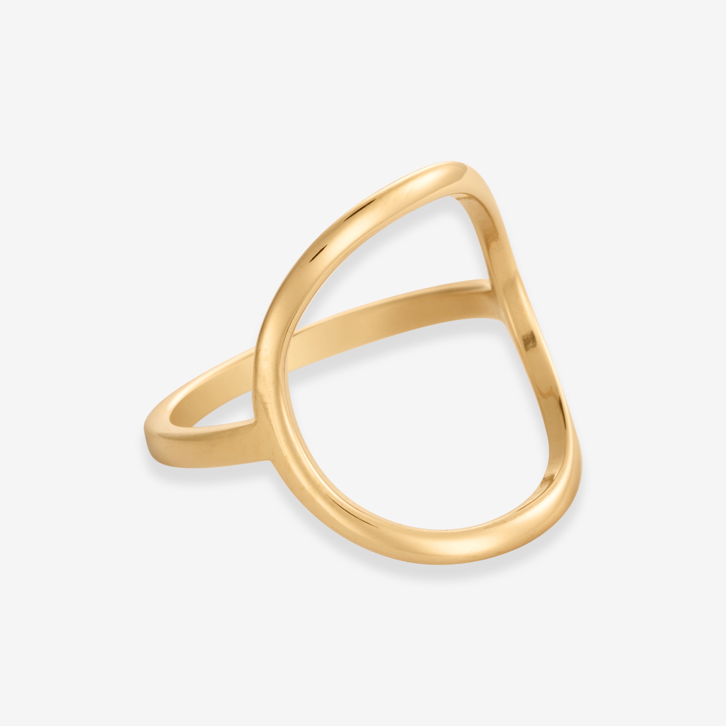 Cirkel Thin Ring 18K Guldbelagt