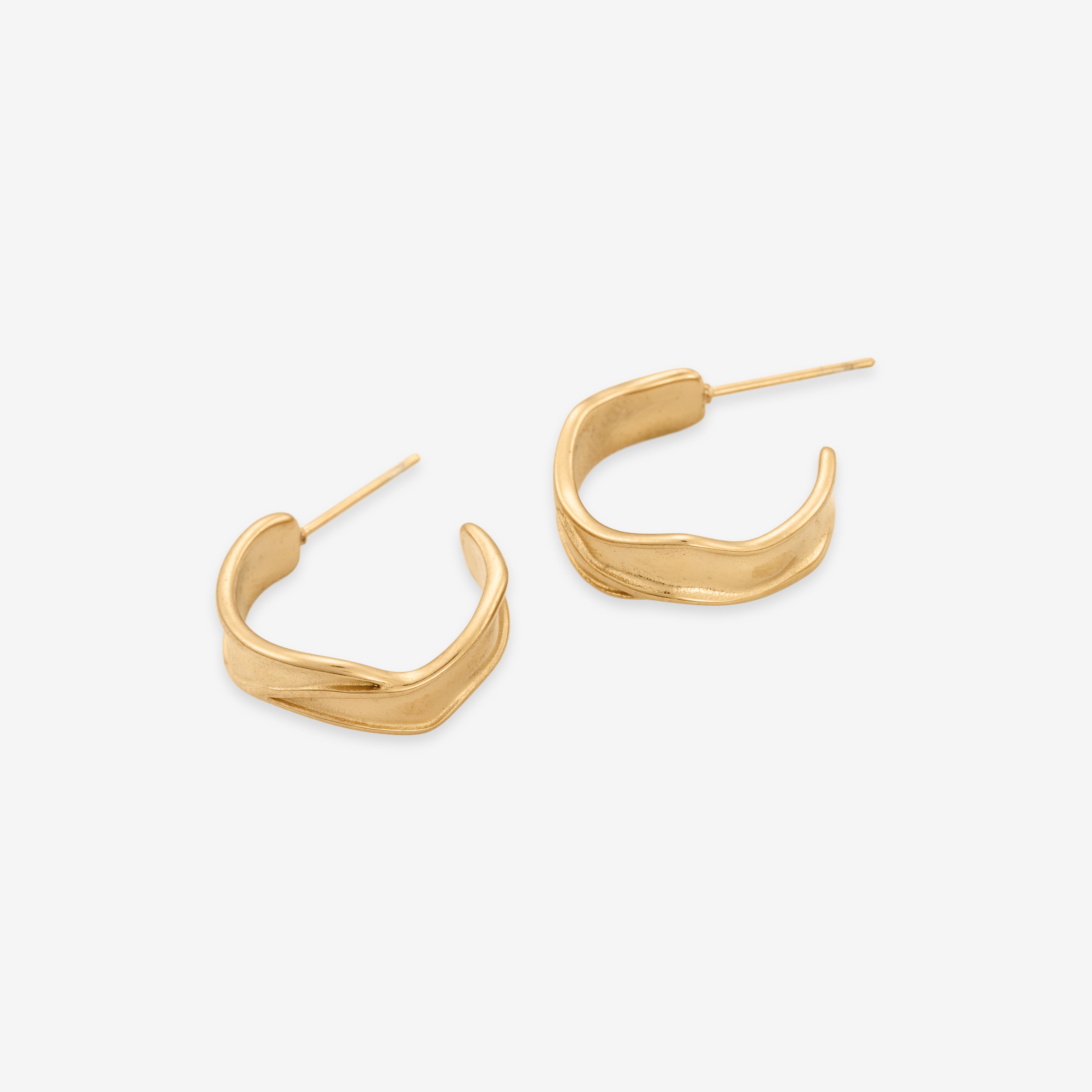 Vredet Chunky Hoops 18K Guldbelagt