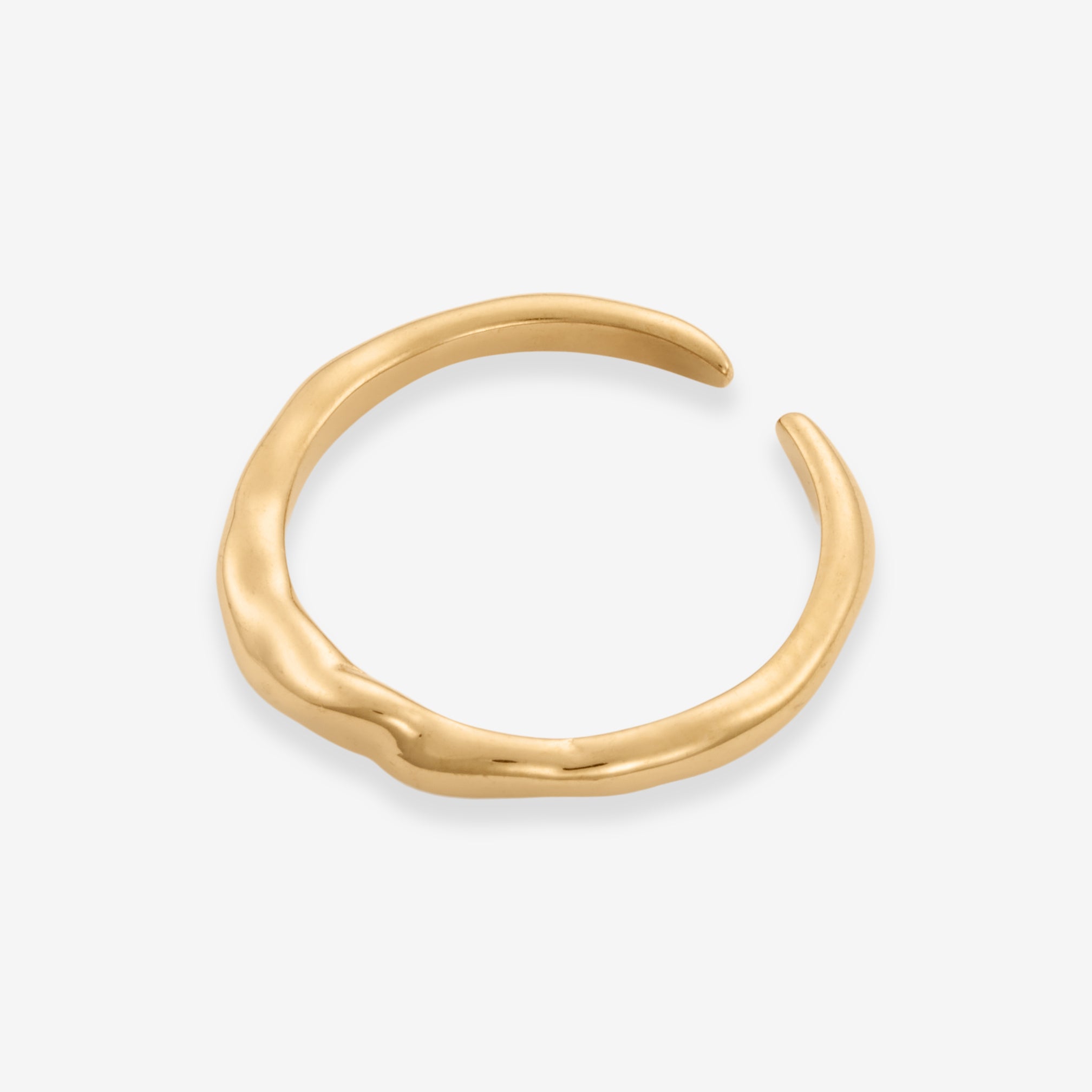 Melted Thin Ring 18K Guldbelagt