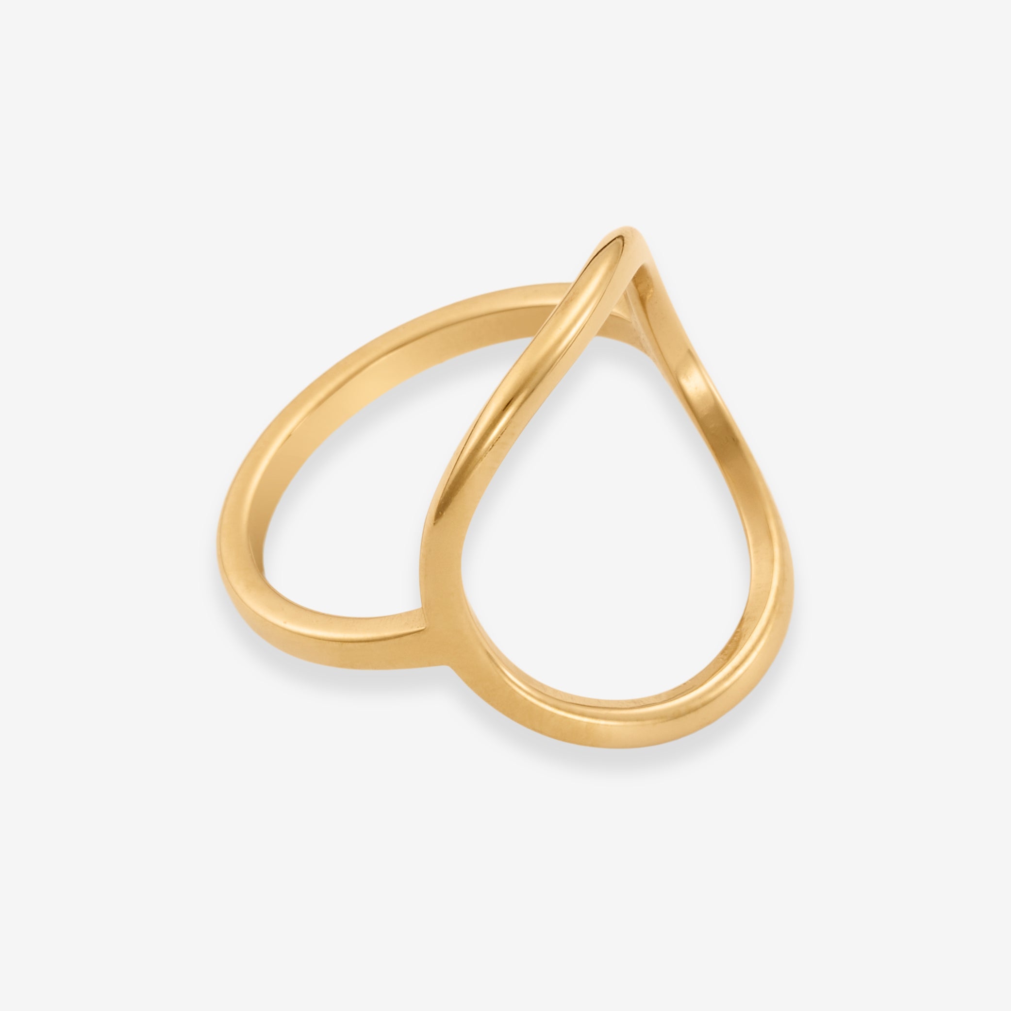 Cirkel Thin Ring 18K Guldbelagt