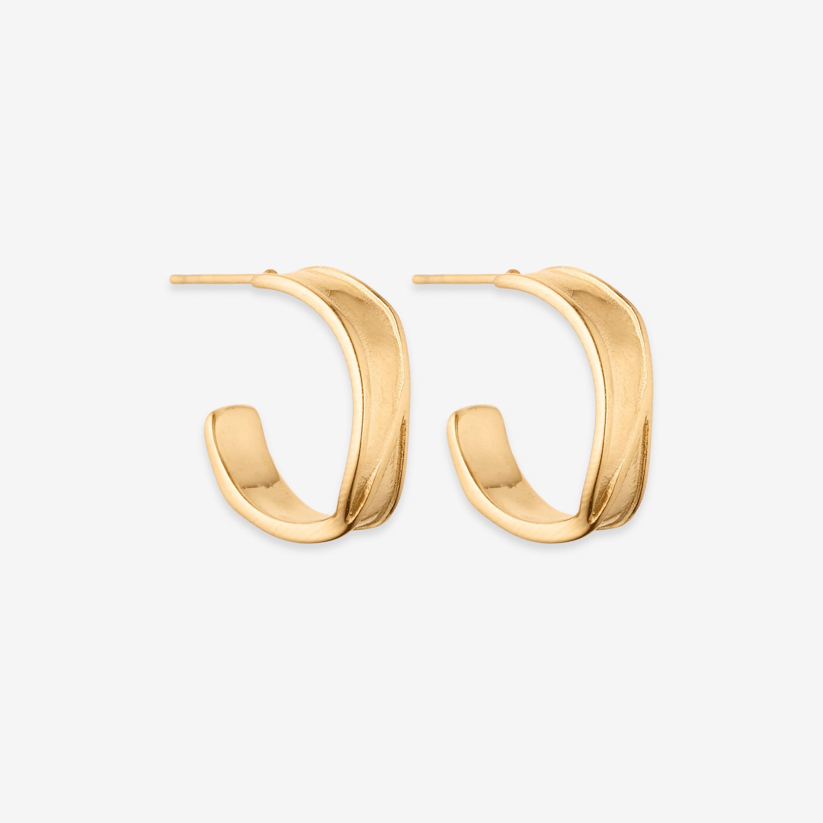 Vredet Chunky Hoops 18K Guldbelagt