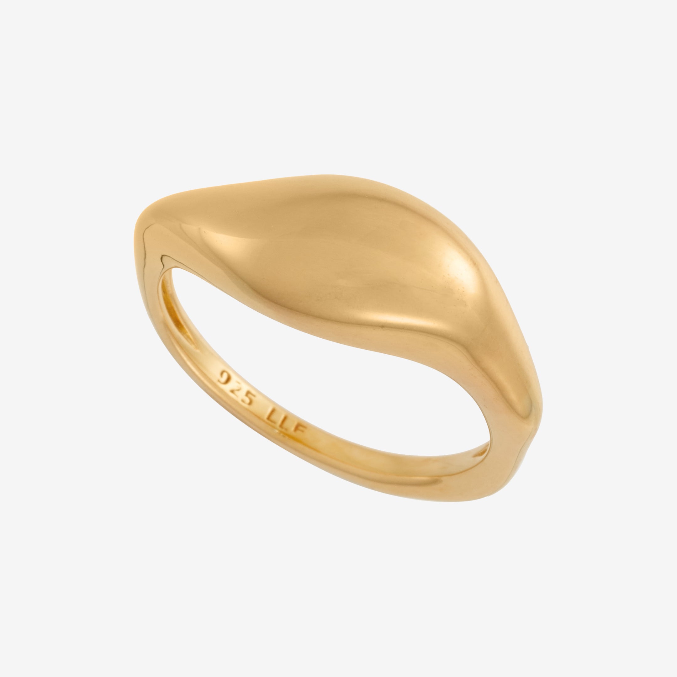 Wave Chunky Ring 18K Guldbelagt