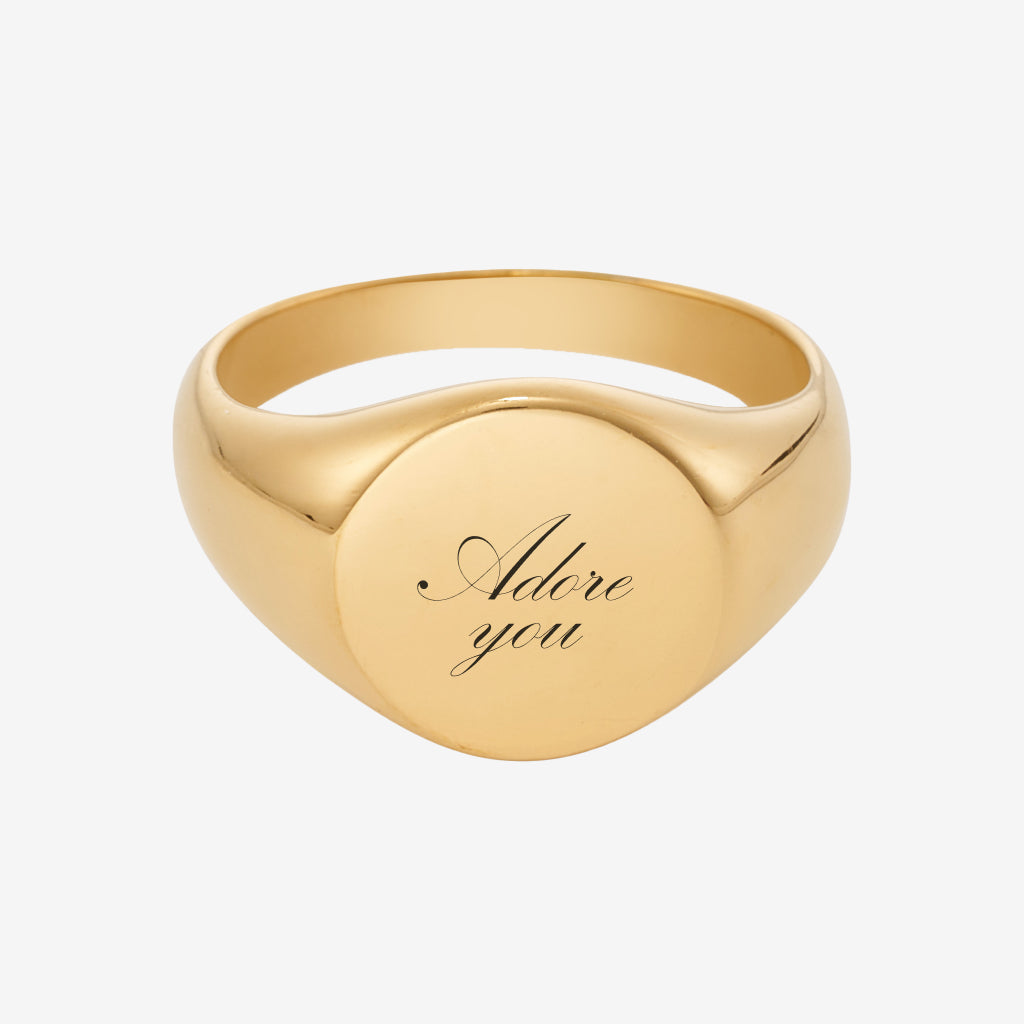 Indgraveret Adore You Ring