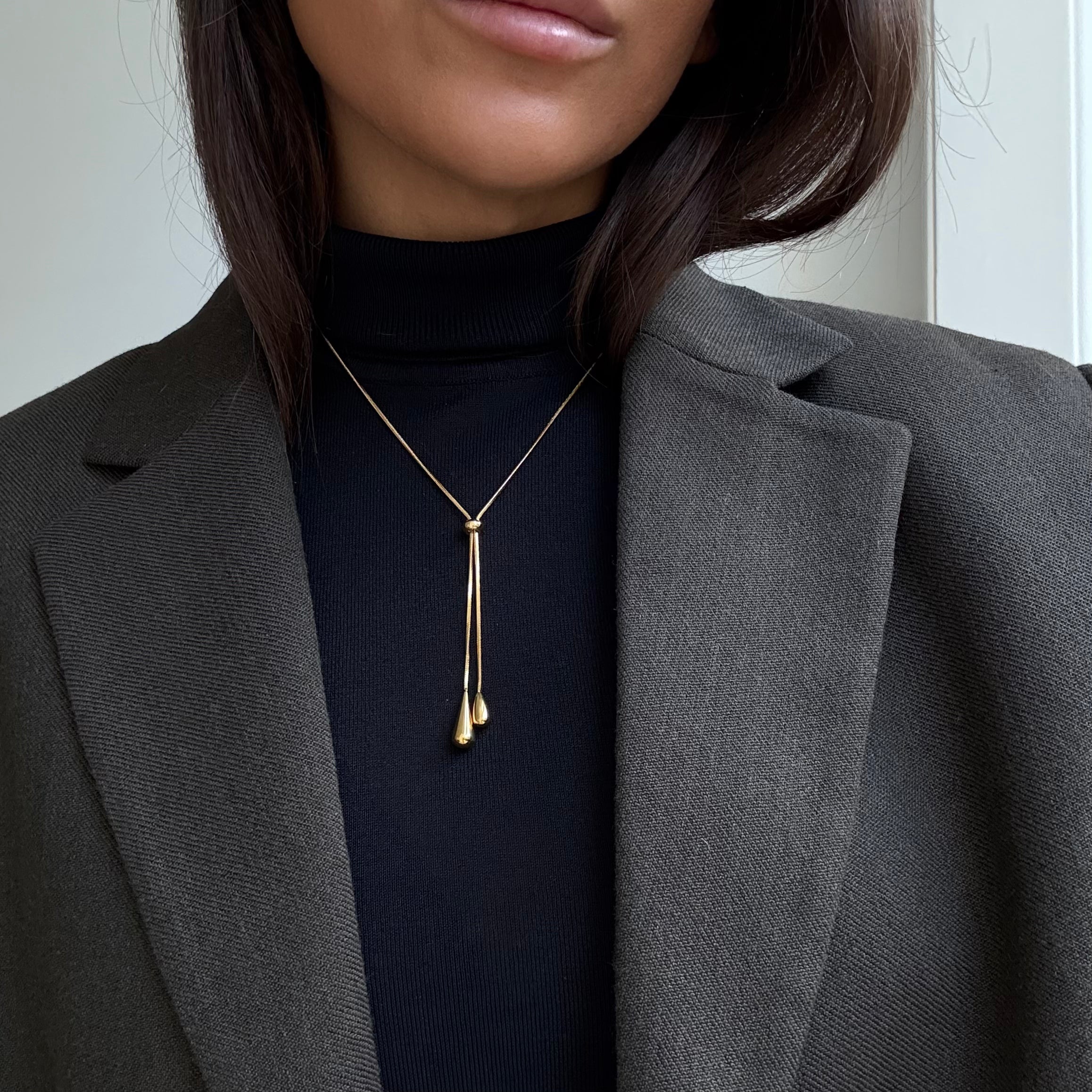 Slider Chain Halskæde Guldbelagt