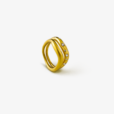 Wave Ringe Stack Sæt