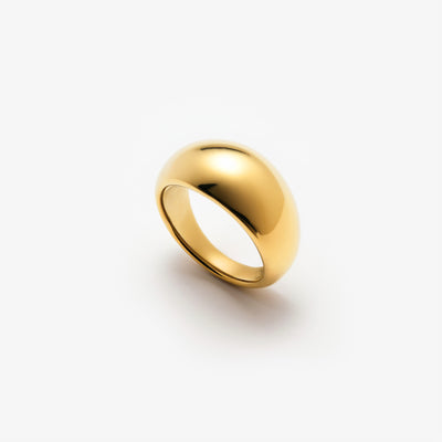 Classic Chunky Ring Guldbelagt