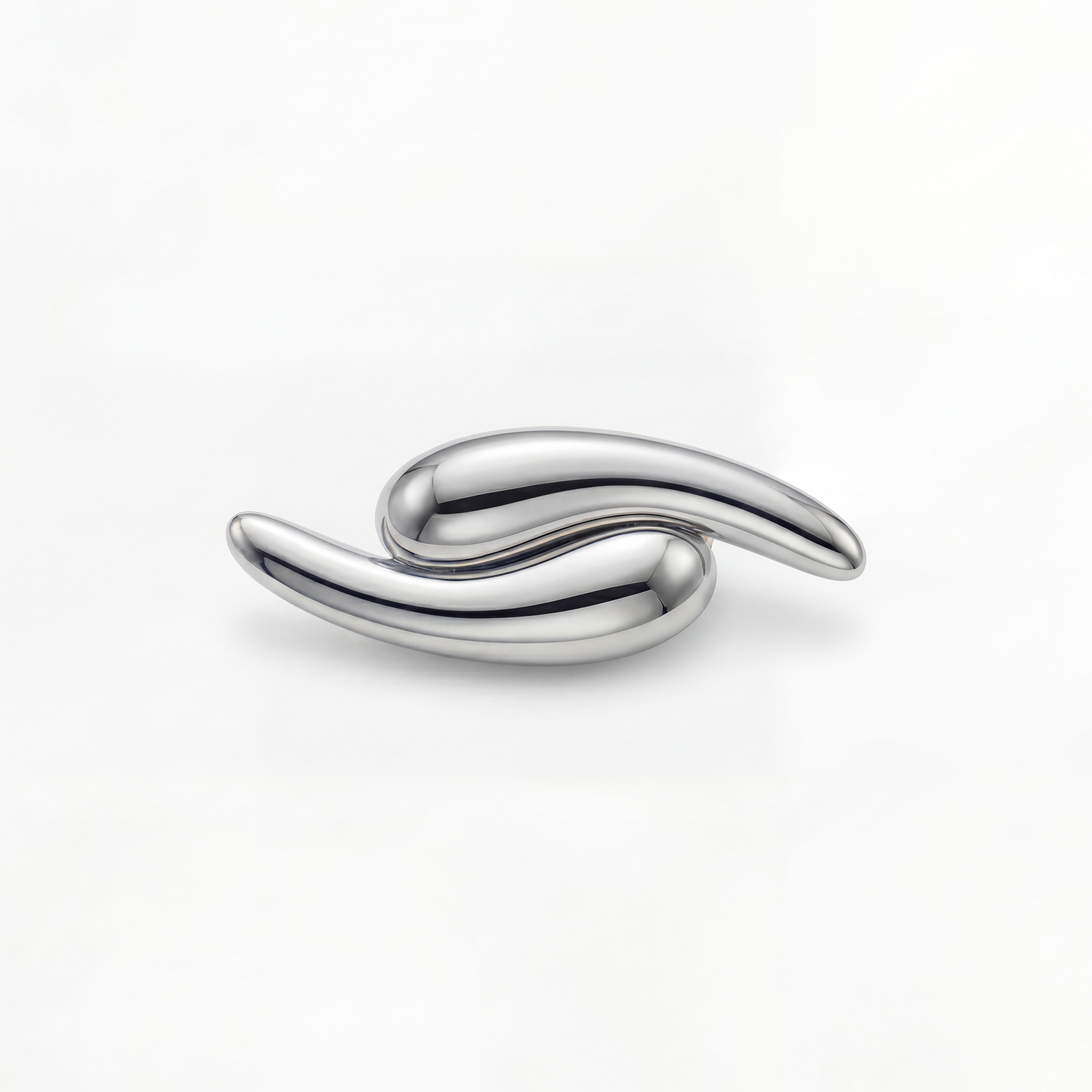 Curve Broche Sølv