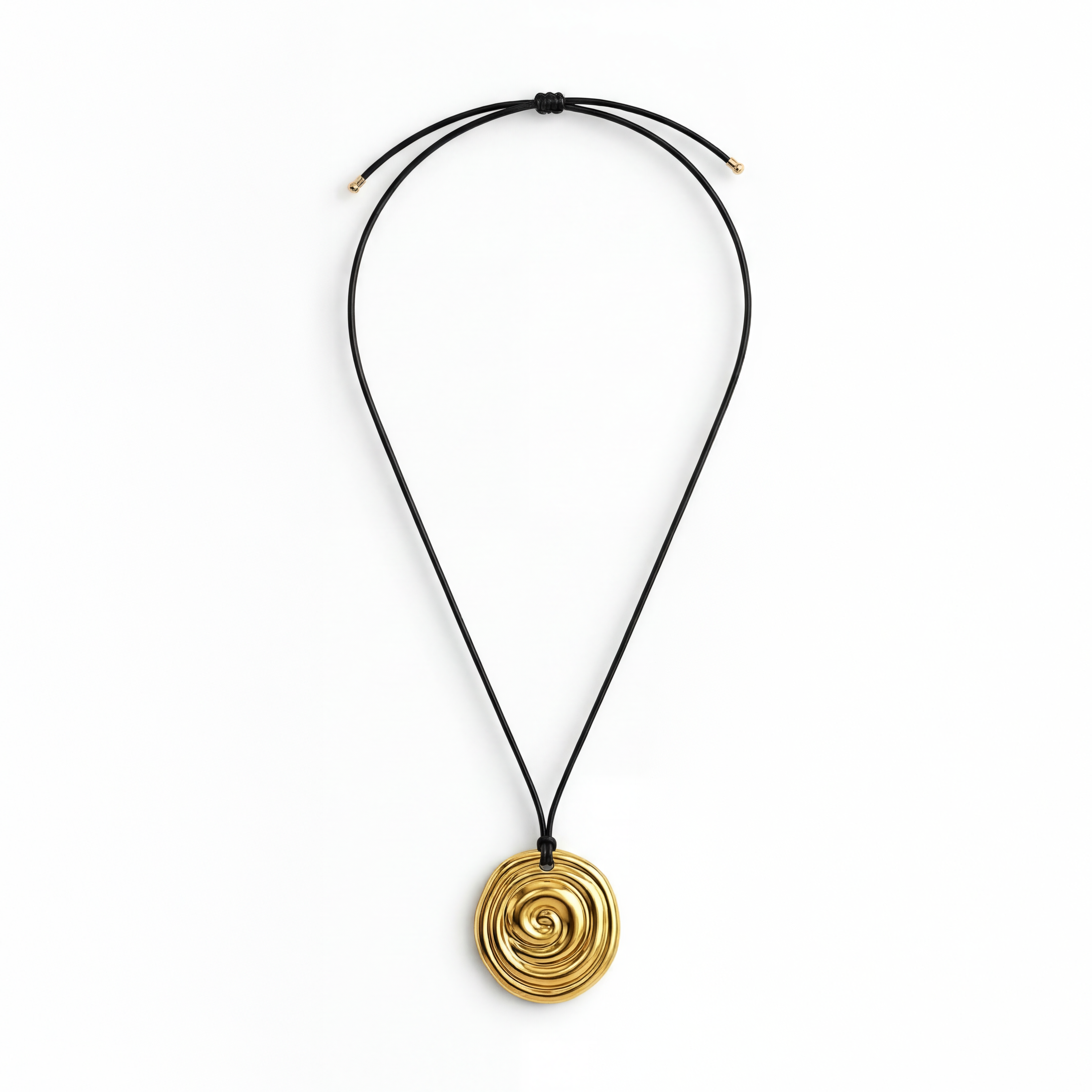 Spiral Halskæde Guldbelagt