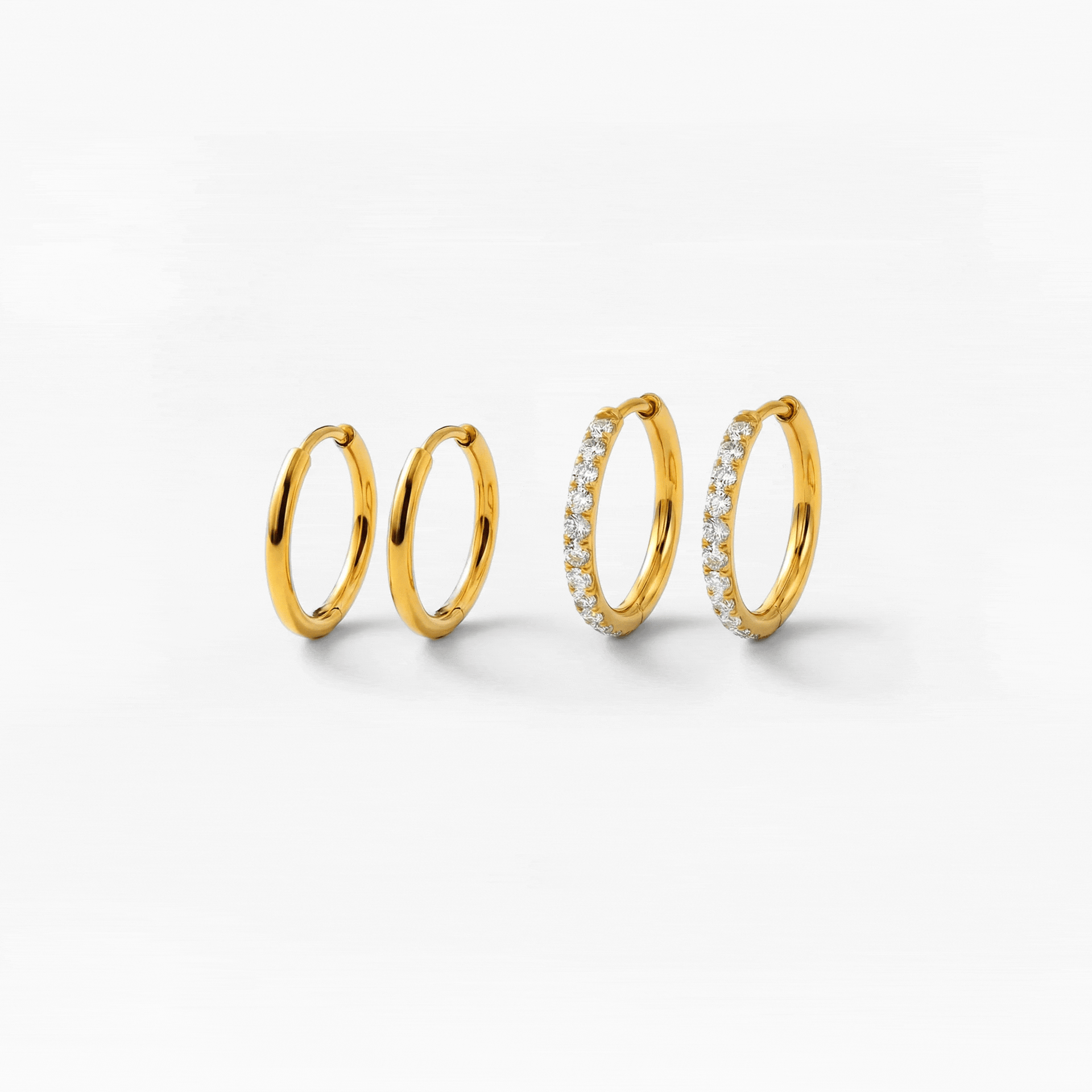 Classic Hoop 14 mm Guldbelagt