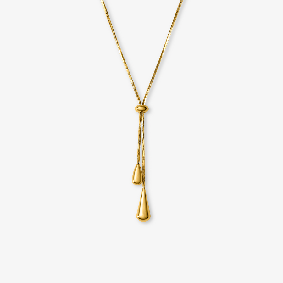 Slider Chain Halskæde Guldbelagt