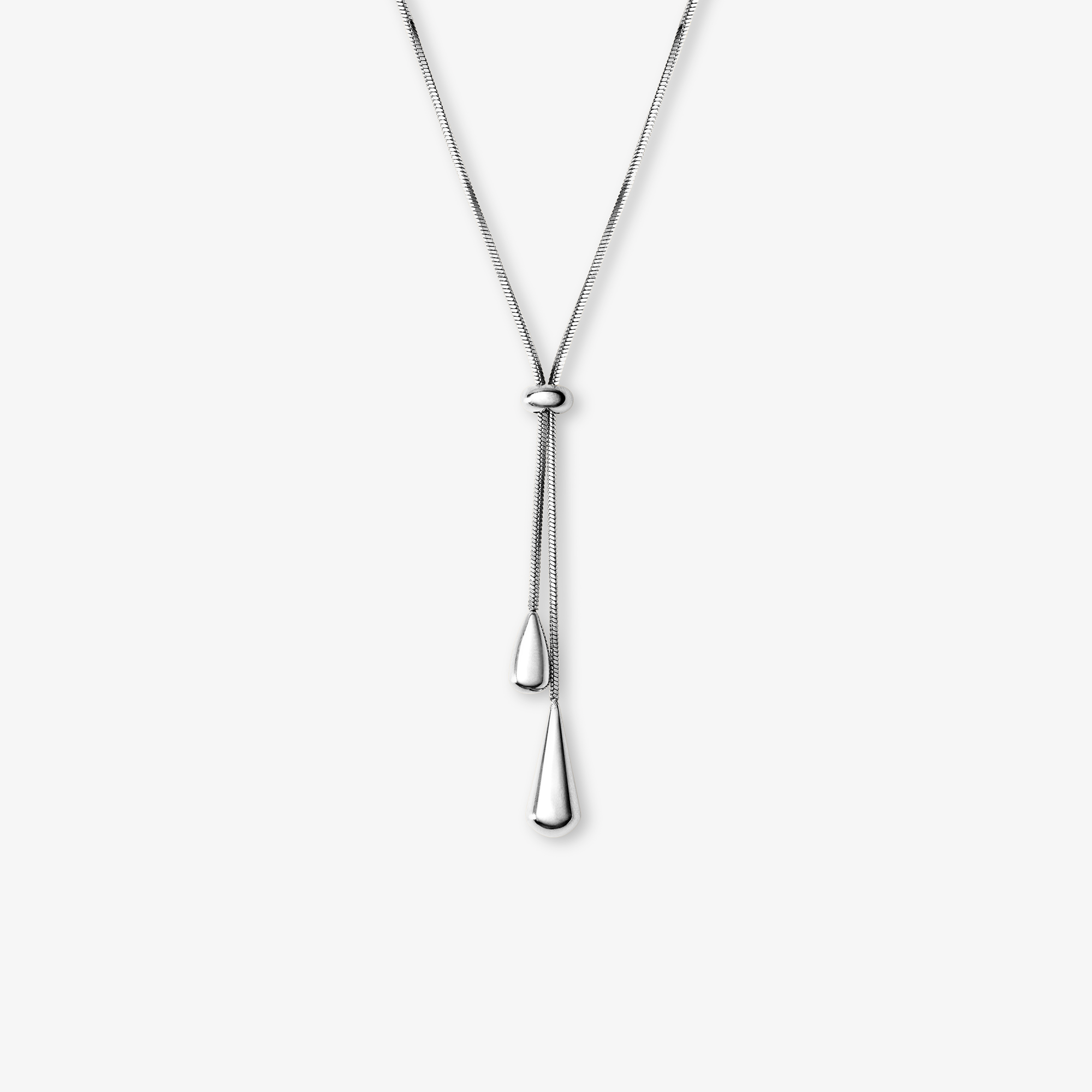 Slider Chain Halskæde Sølvfarvet