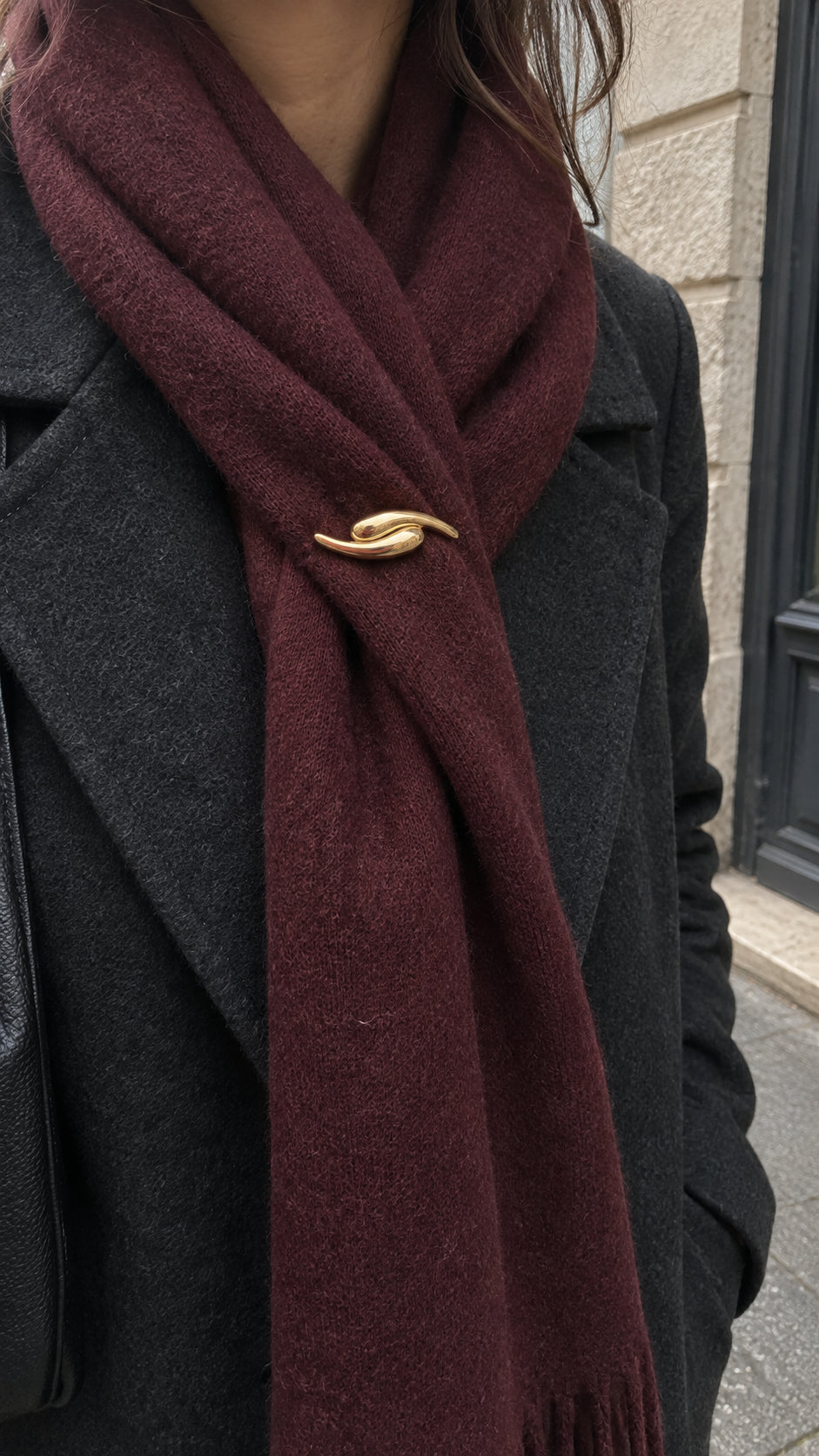 Mercury Broche Guldbelagt — Style dit tørklæde
