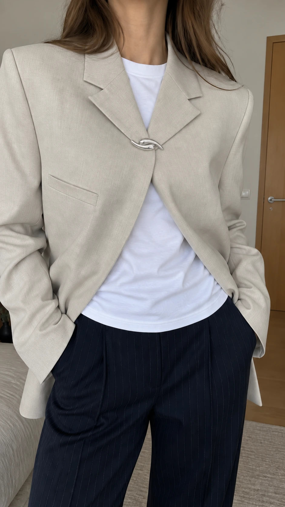 Mercury Broche Sølvbelagt — Luk din blazer